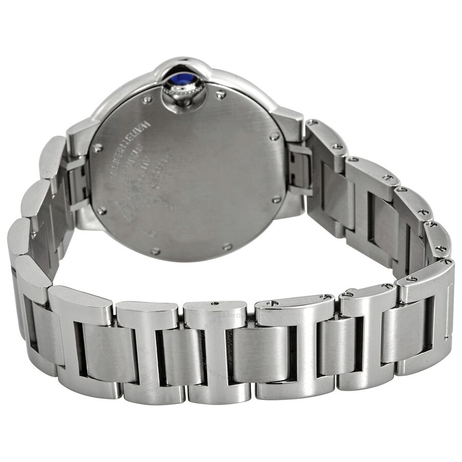 Cartier Ballon Bleu 33 mm Automatic Diamond Blue Dial Ladies Watch W4BB0028 - 3