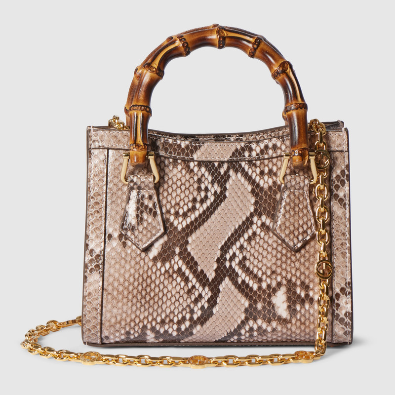 Gucci Diana python small tote bag 6