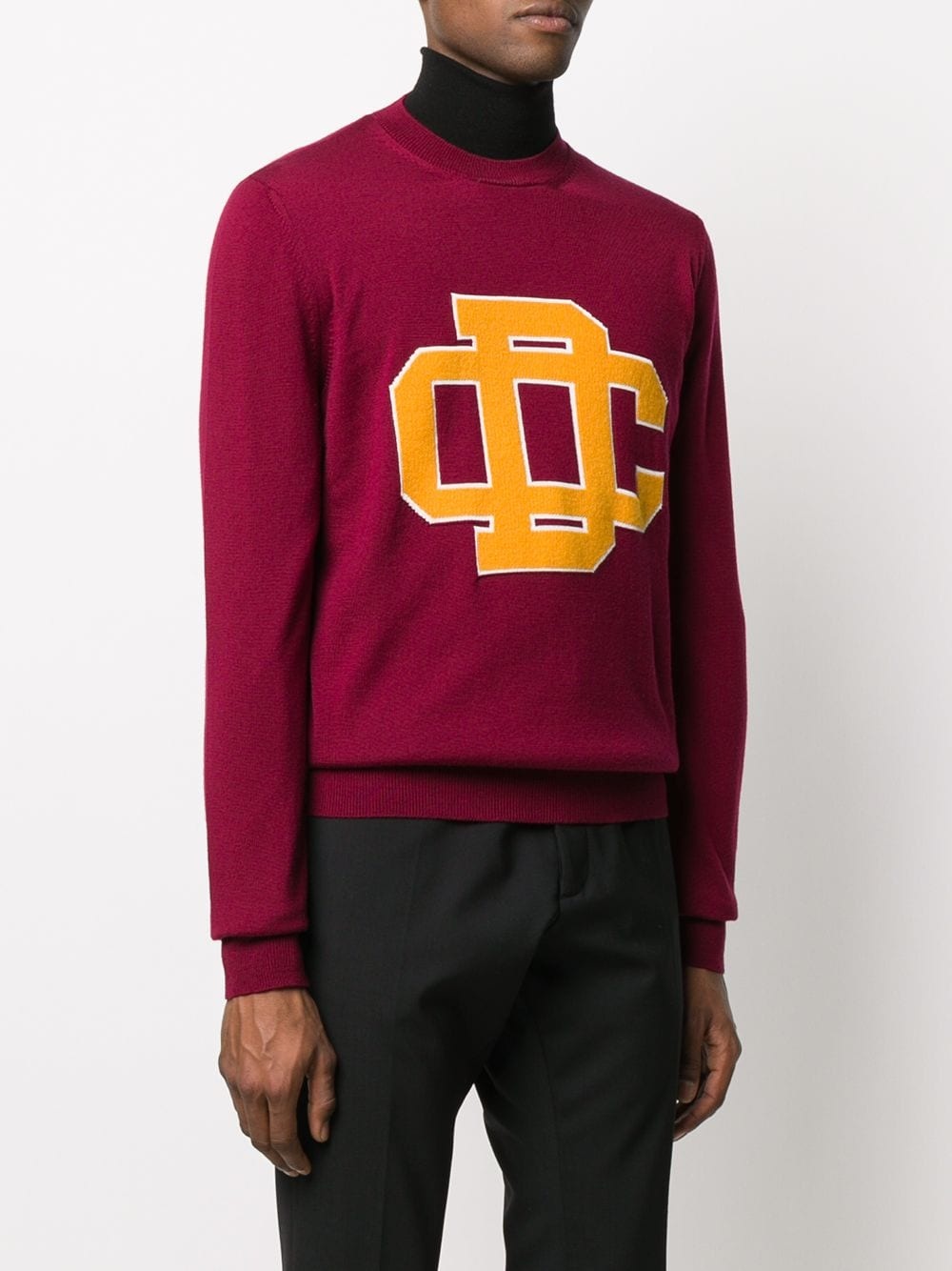 logo knit jumper - 3