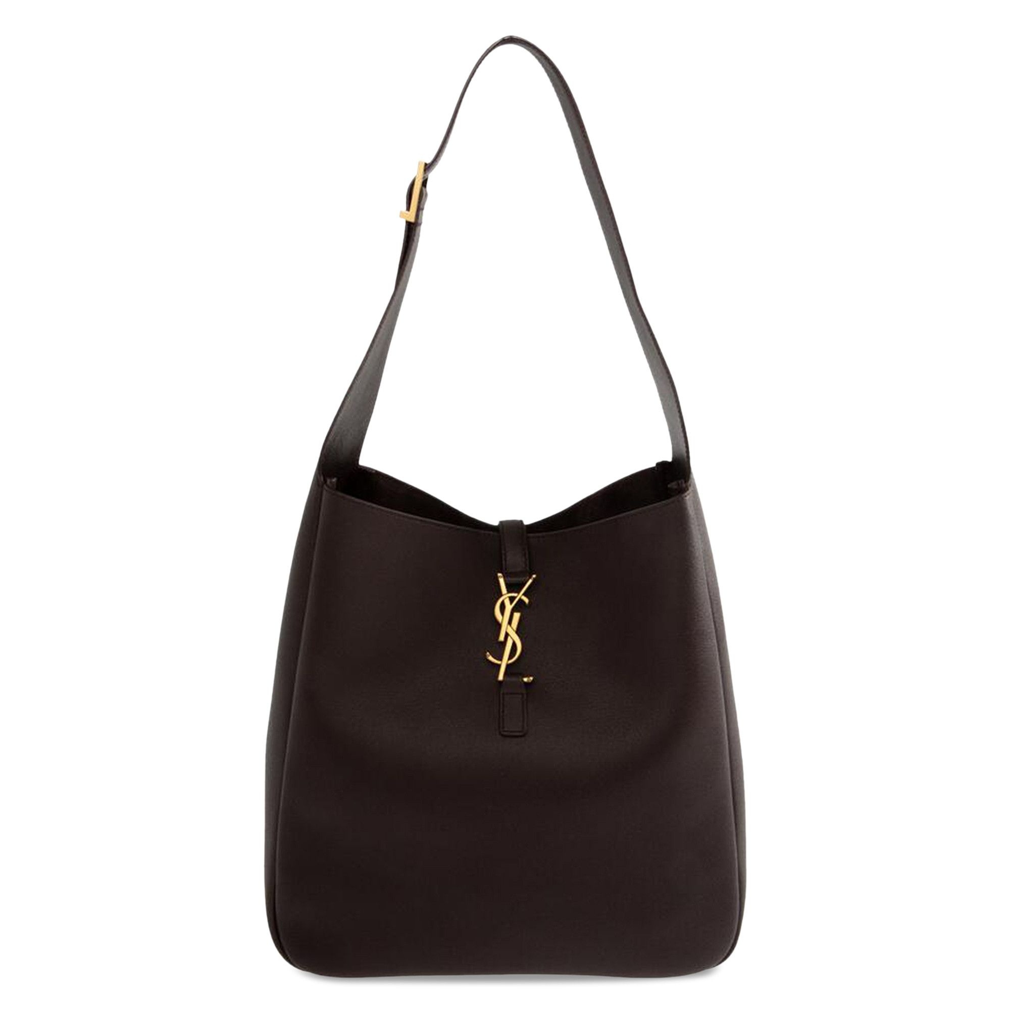Saint Laurent Large Le 5 À 7 Leather Shoulder Bag 'Dark Currant' - 1