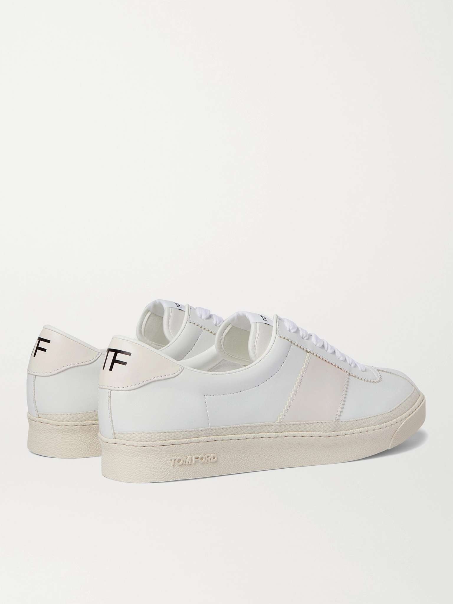 Bannister Panelled Faux Leather Sneakers - 5