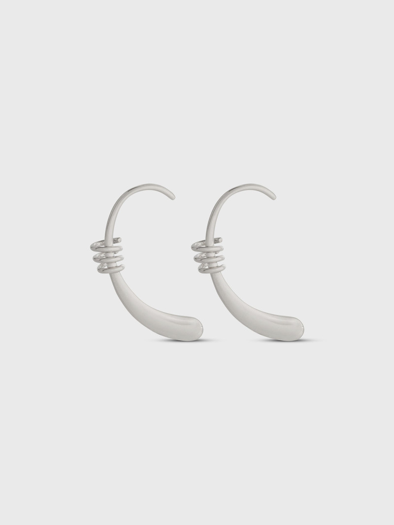 SILVER MONO EARRING 1