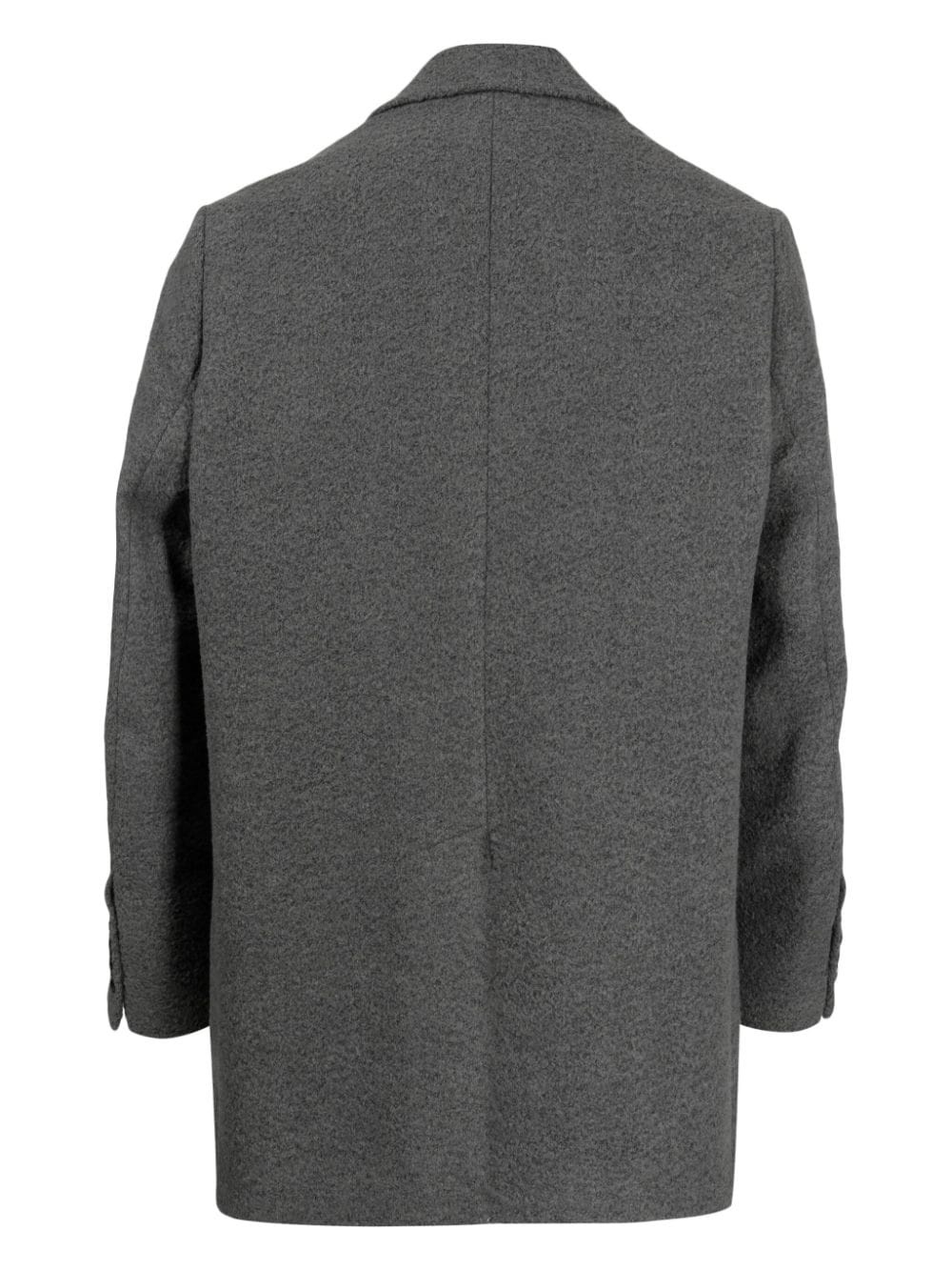 felted virgin wool-blend coat - 2