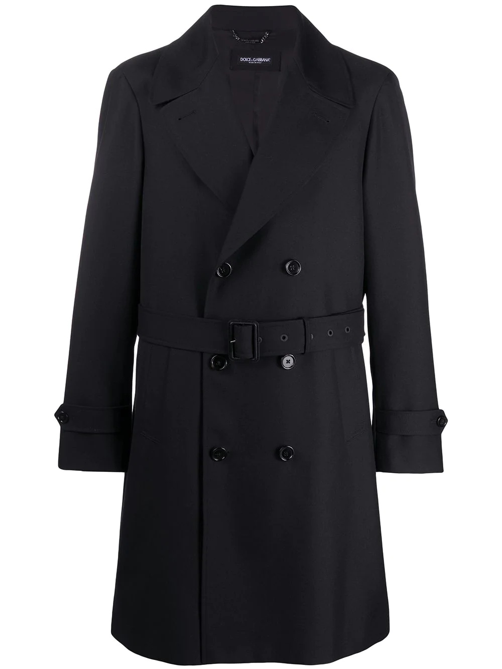 belted trench coat - 1