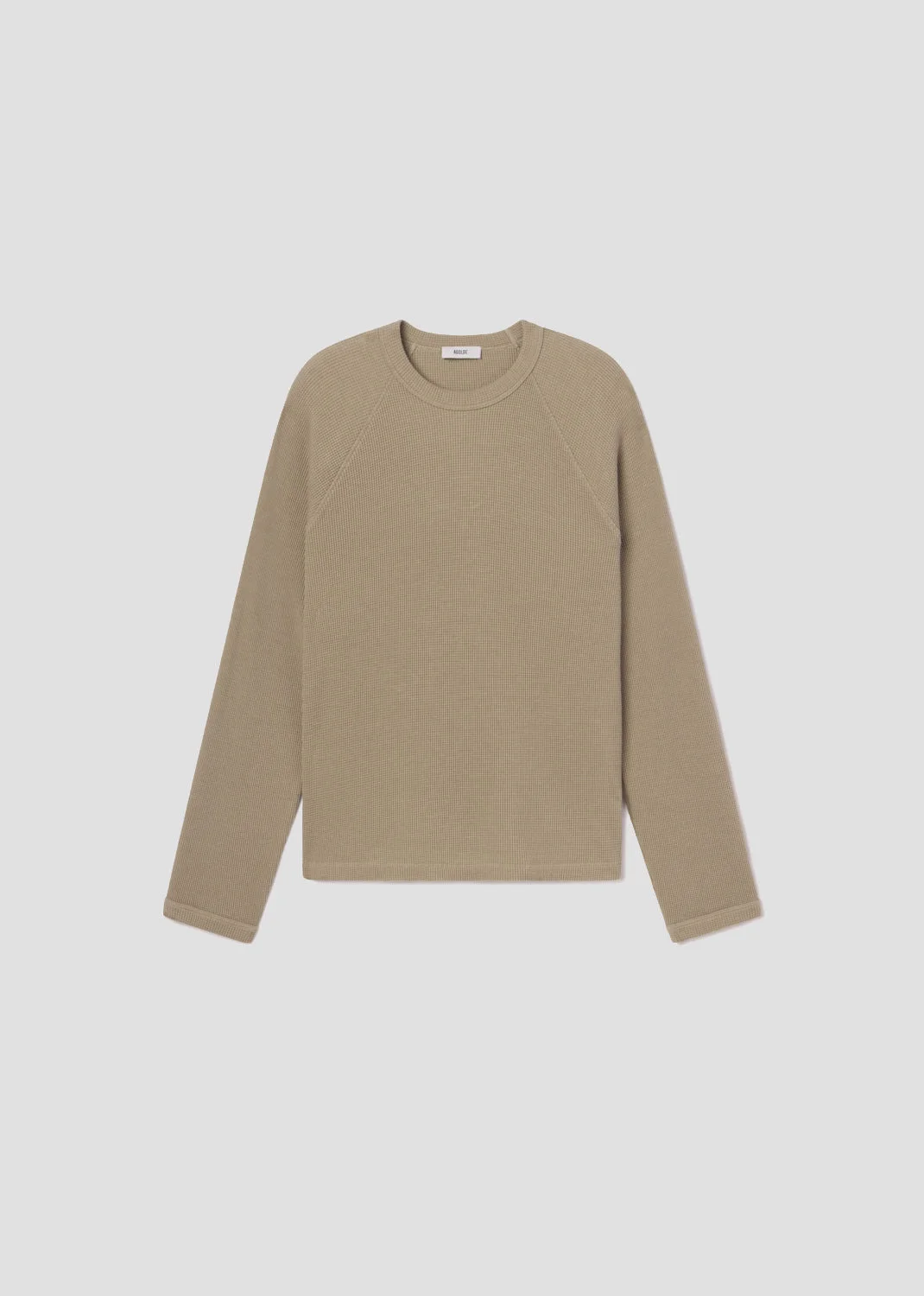 PAYSON WAFFLE TEE IN WICKER - 1