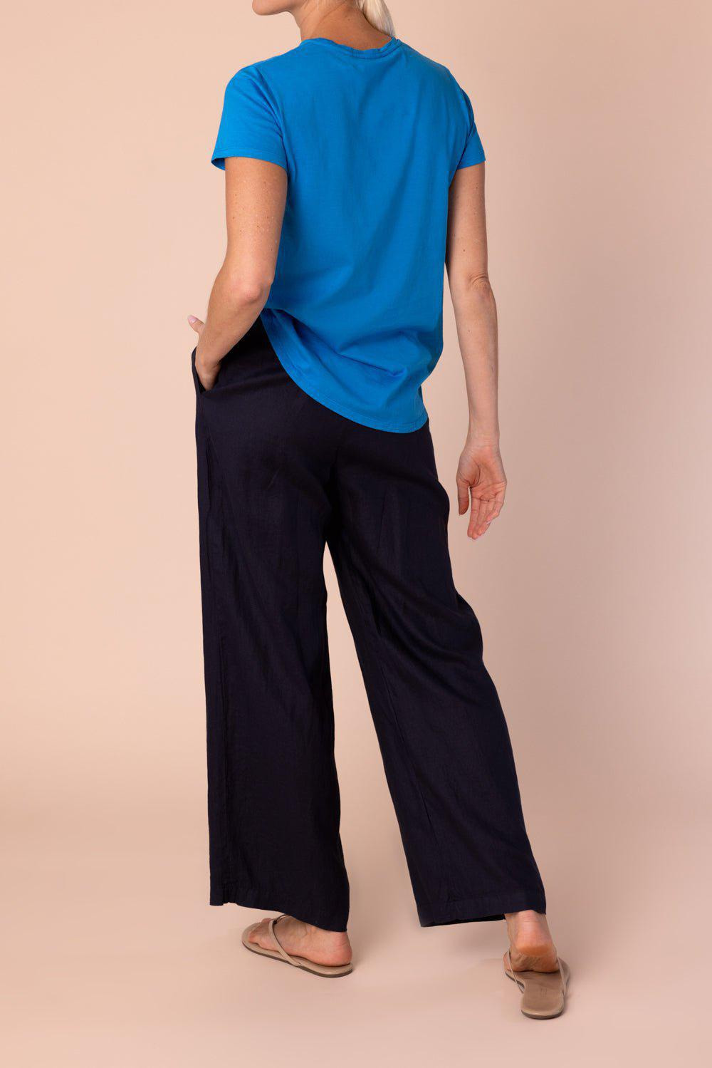 Crew Neck Tee - Sky Blue - 4