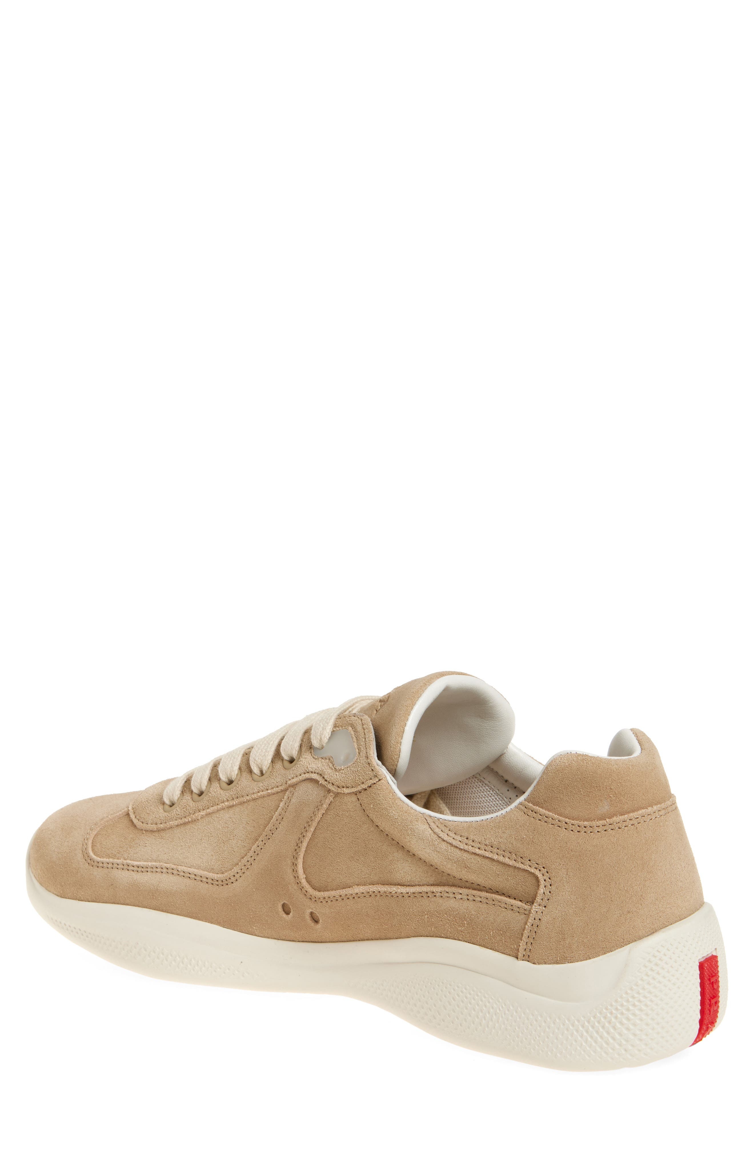 Prada America's Cup Suede Sneaker in Ecru at Nordstrom - 2