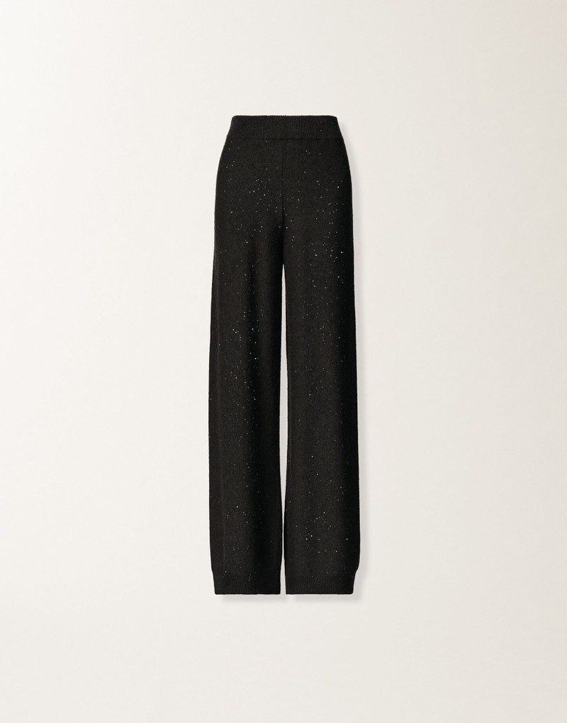 Wool and silk trousers with sequins 1