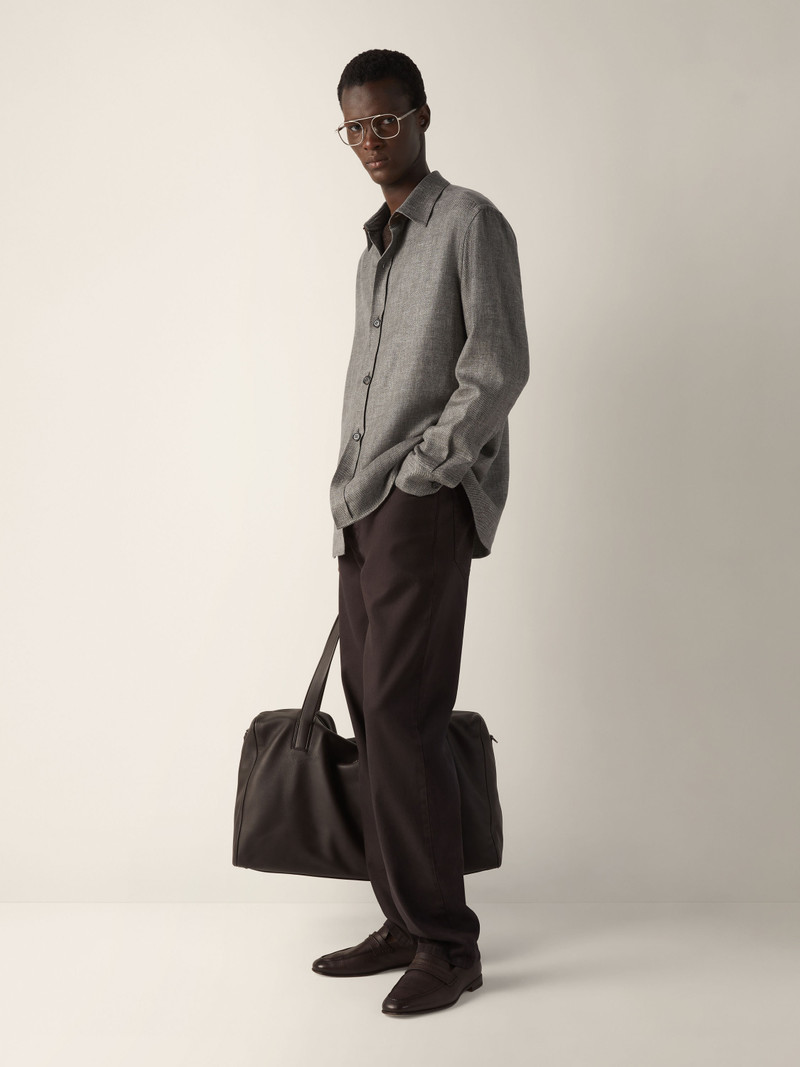 ZEGNA CASHMERE LINEN AND SILK OVERSHIRT outlook