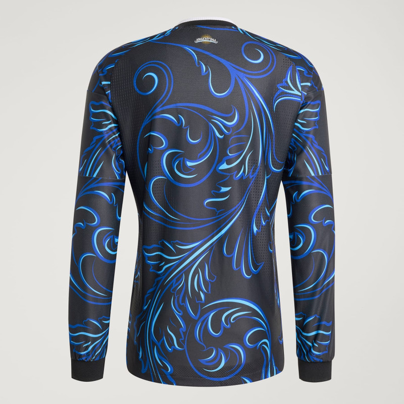 Argentina 26 Away Authentic Long Sleeve Jersey 5