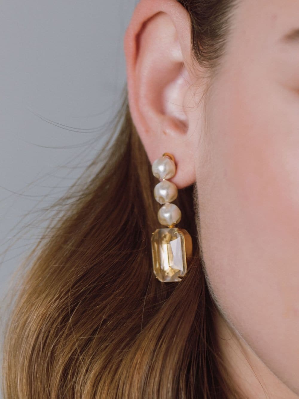 Patrizia pearl drop earrings - 3