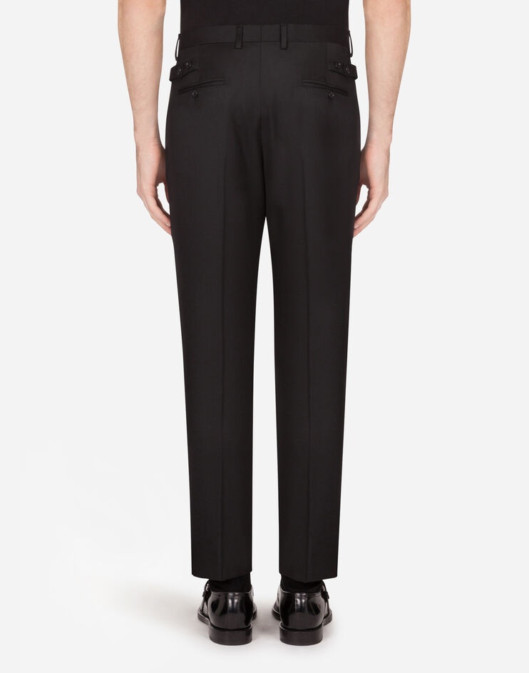 Stretch wool pants with darts - 2