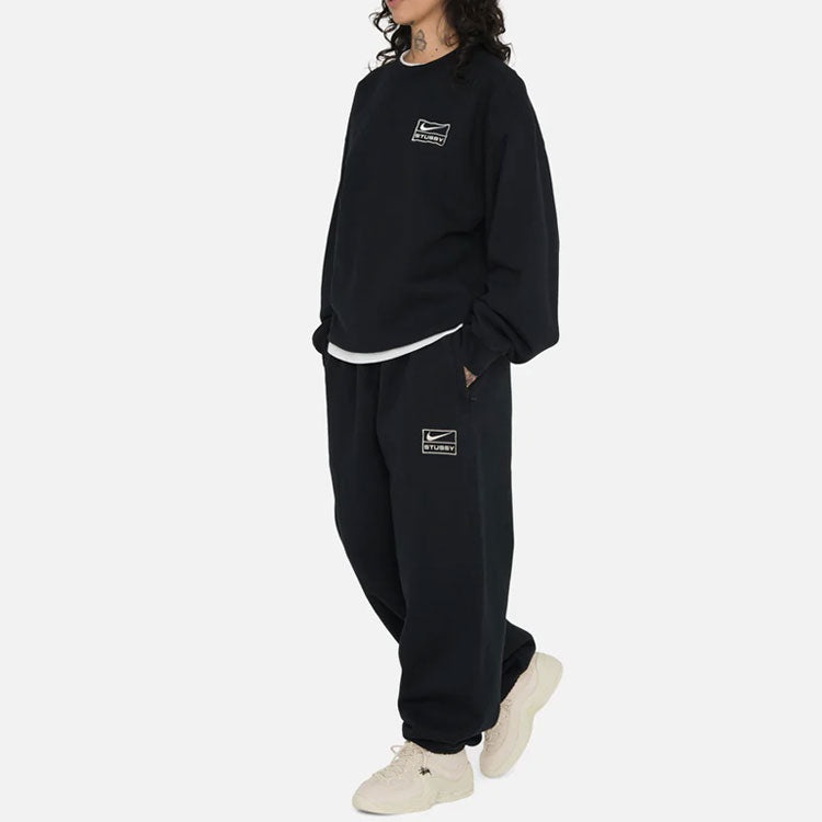 Nike x Stussy Washed Sweatpants 'Black ' DO5297-010 - 7