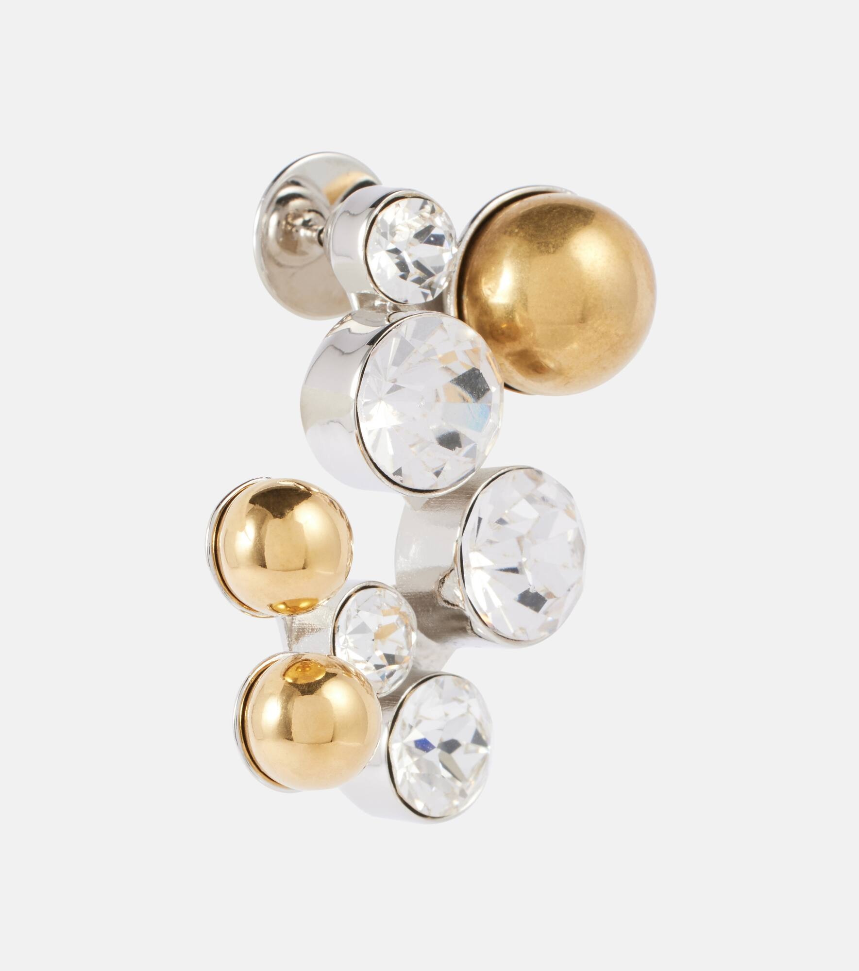 Crystal-embellished stud earrings - 2