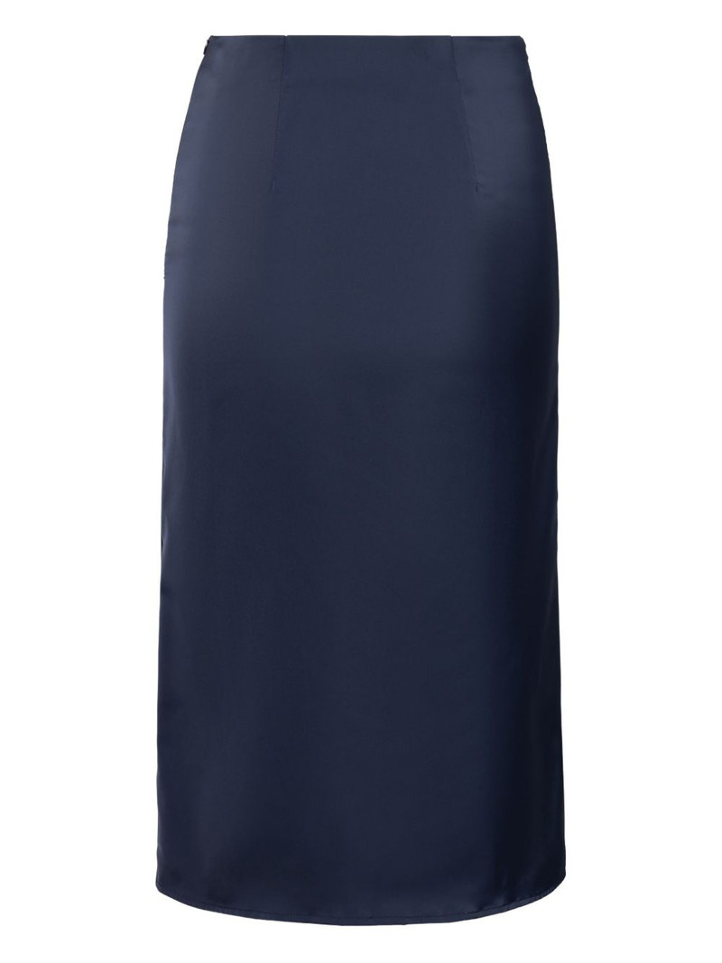 ELENA VELEZ satin midi skirt outlook
