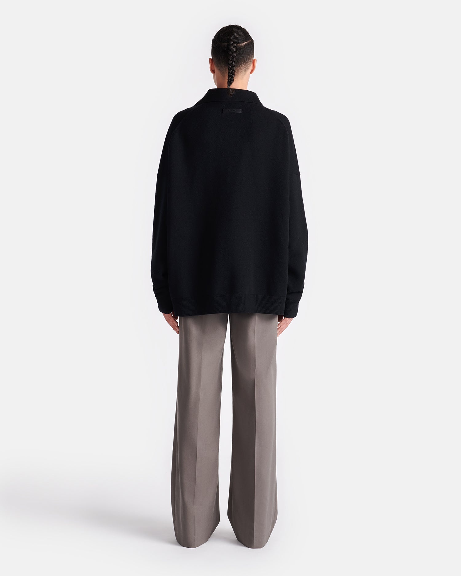 Plush Cashmere Polo-Neck Sweater - 8