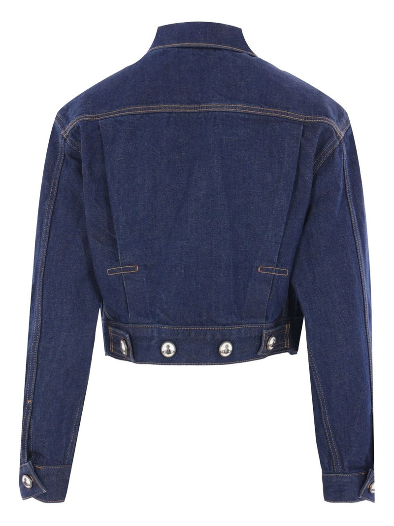 Vivienne Westwood Marlene cropped denim jacket outlook