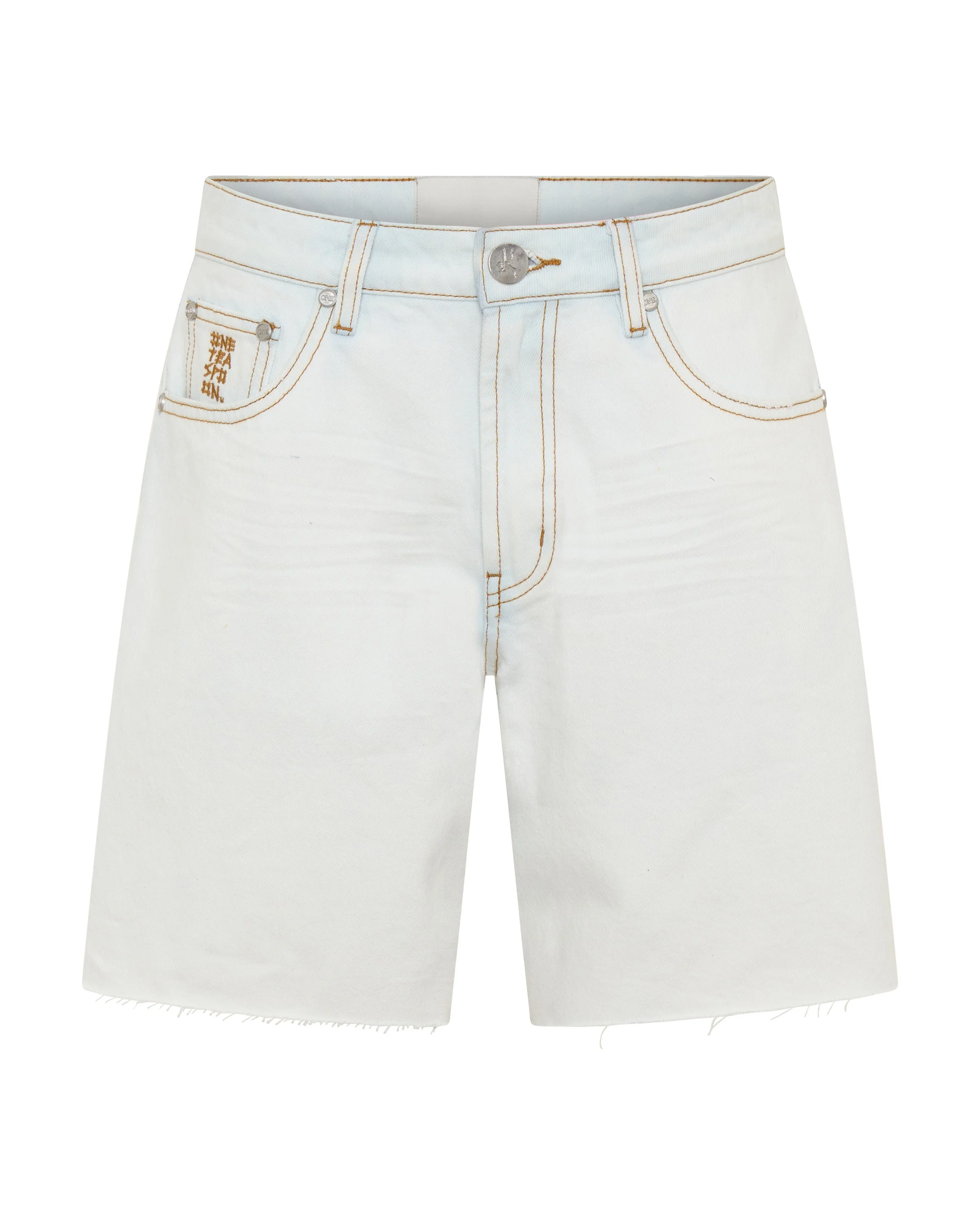 Jackson Mid Waist Wide Leg Shorts - Arctic Blue - 1