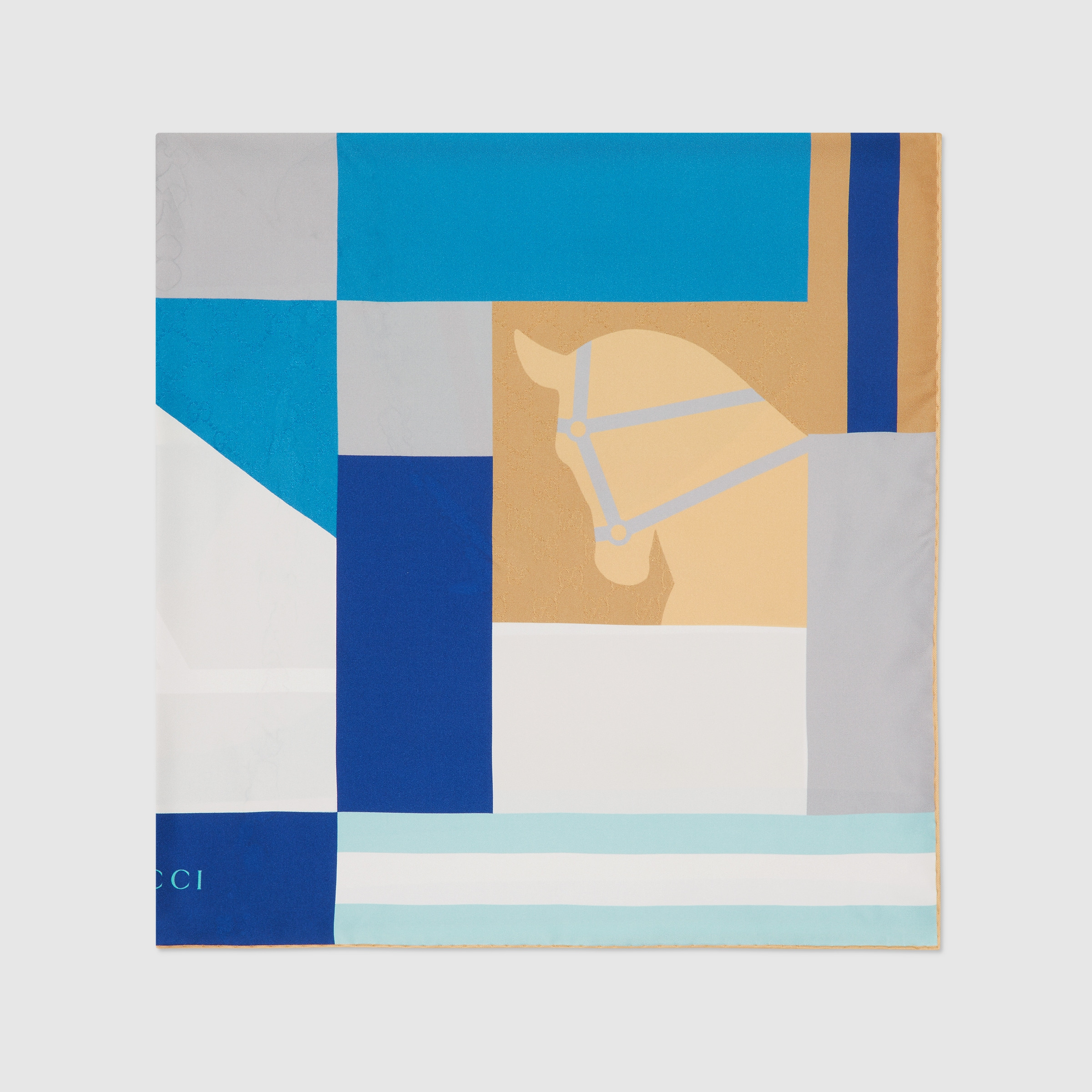 Printed silk carré - 2