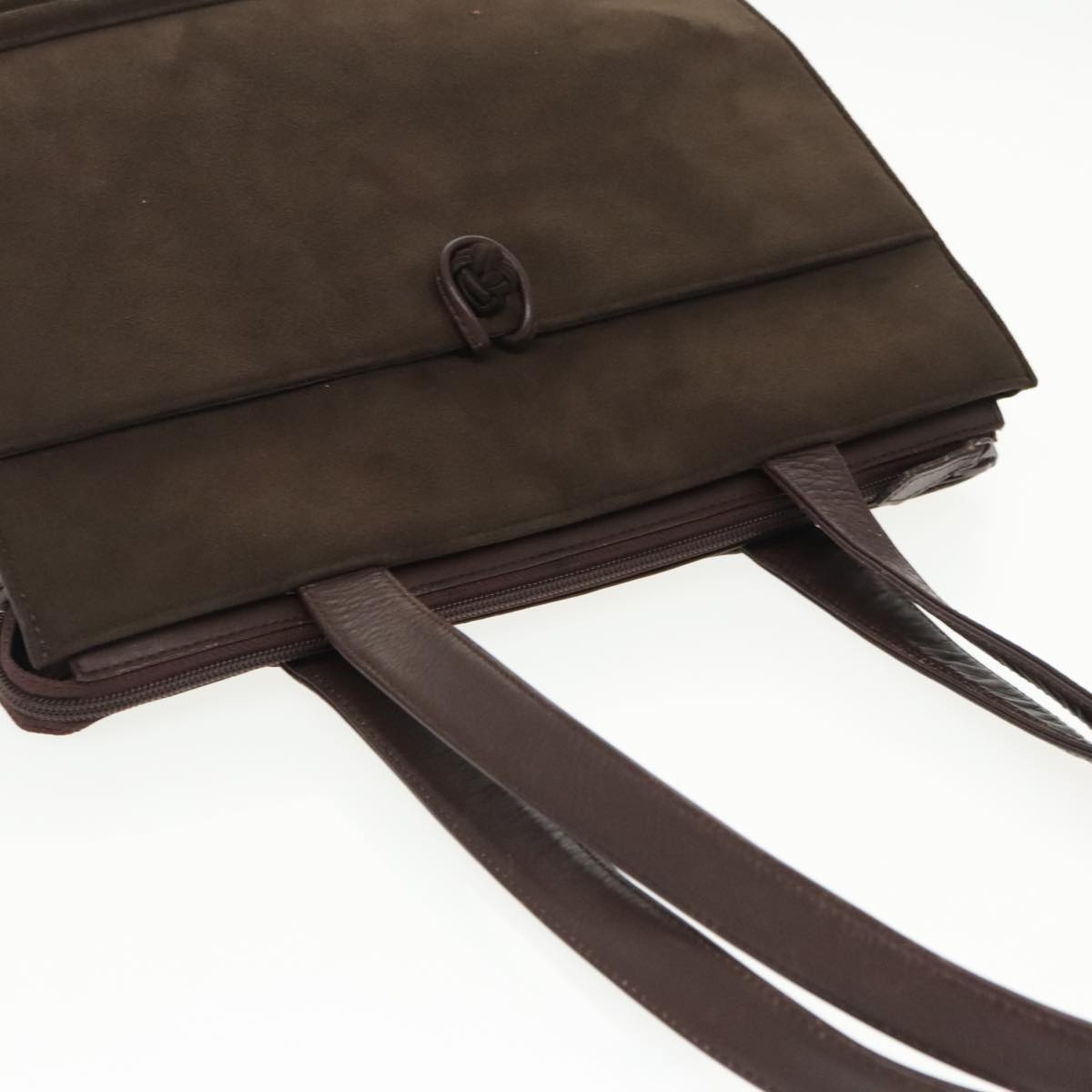 Burberry Shoulder Bag Suede Leather Brown - 6
