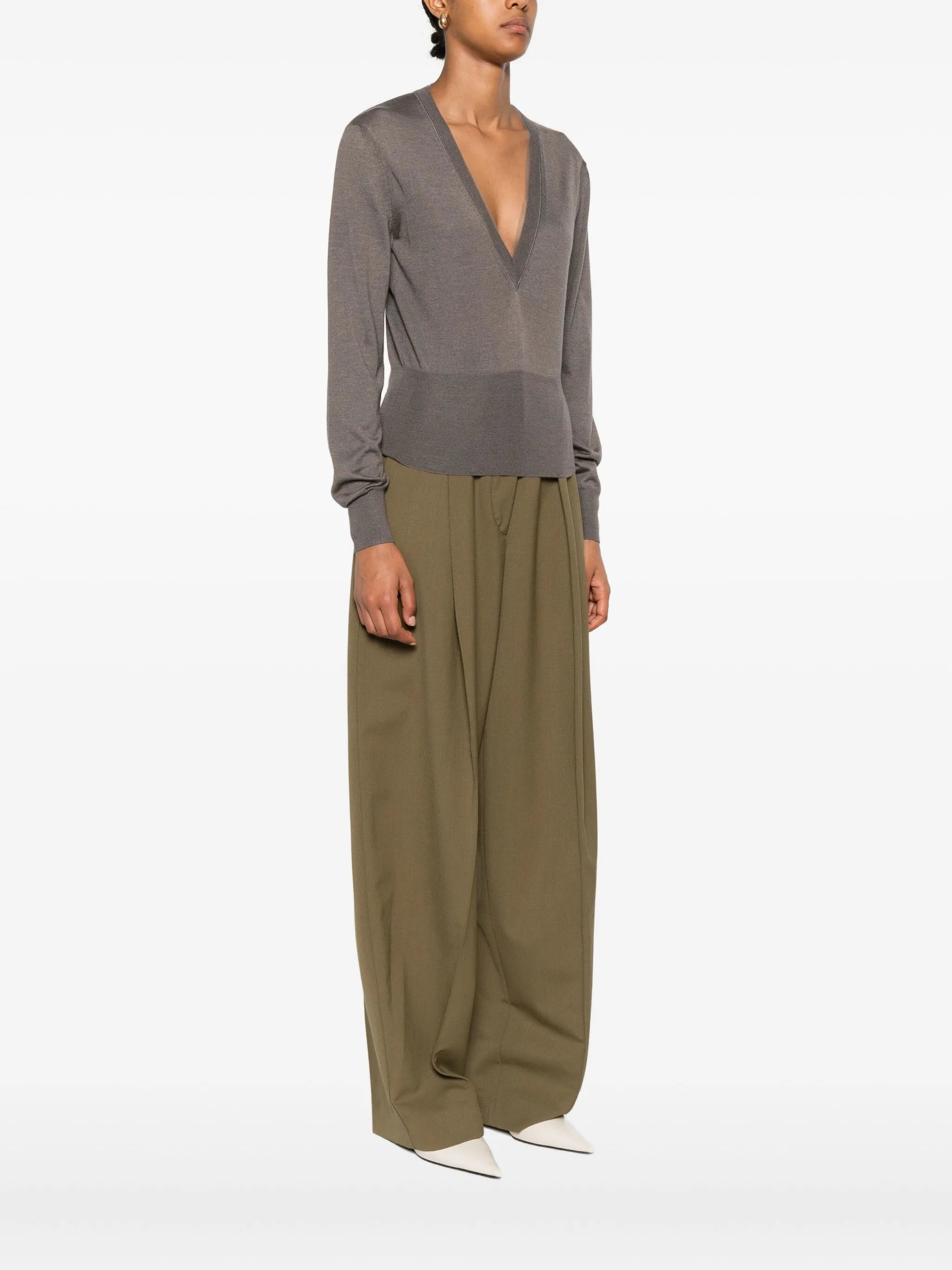 Fendi V-neck T-shirt - 5
