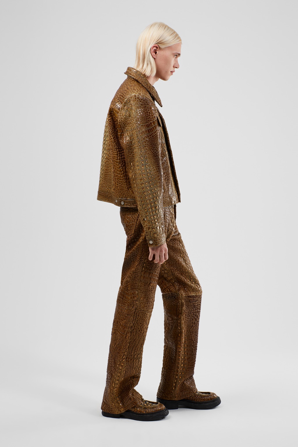 Brown Leather Jacket - 4