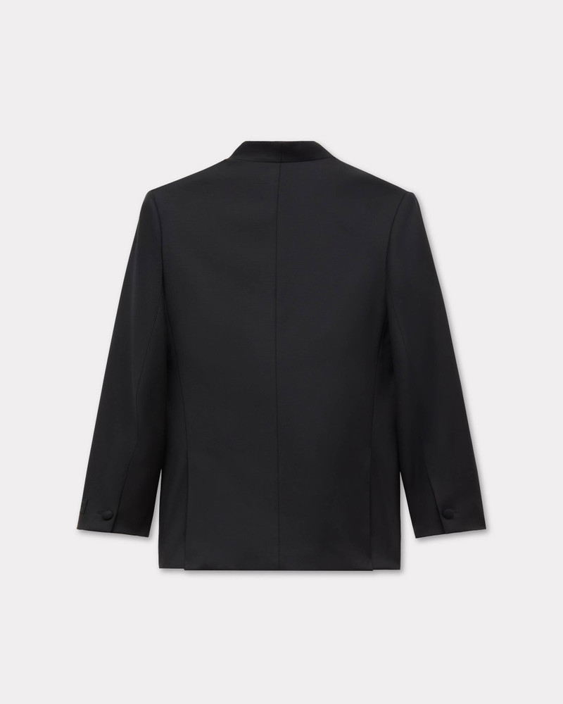 KENZO Double breasted tailored kimono jacket in virgin wool outlook