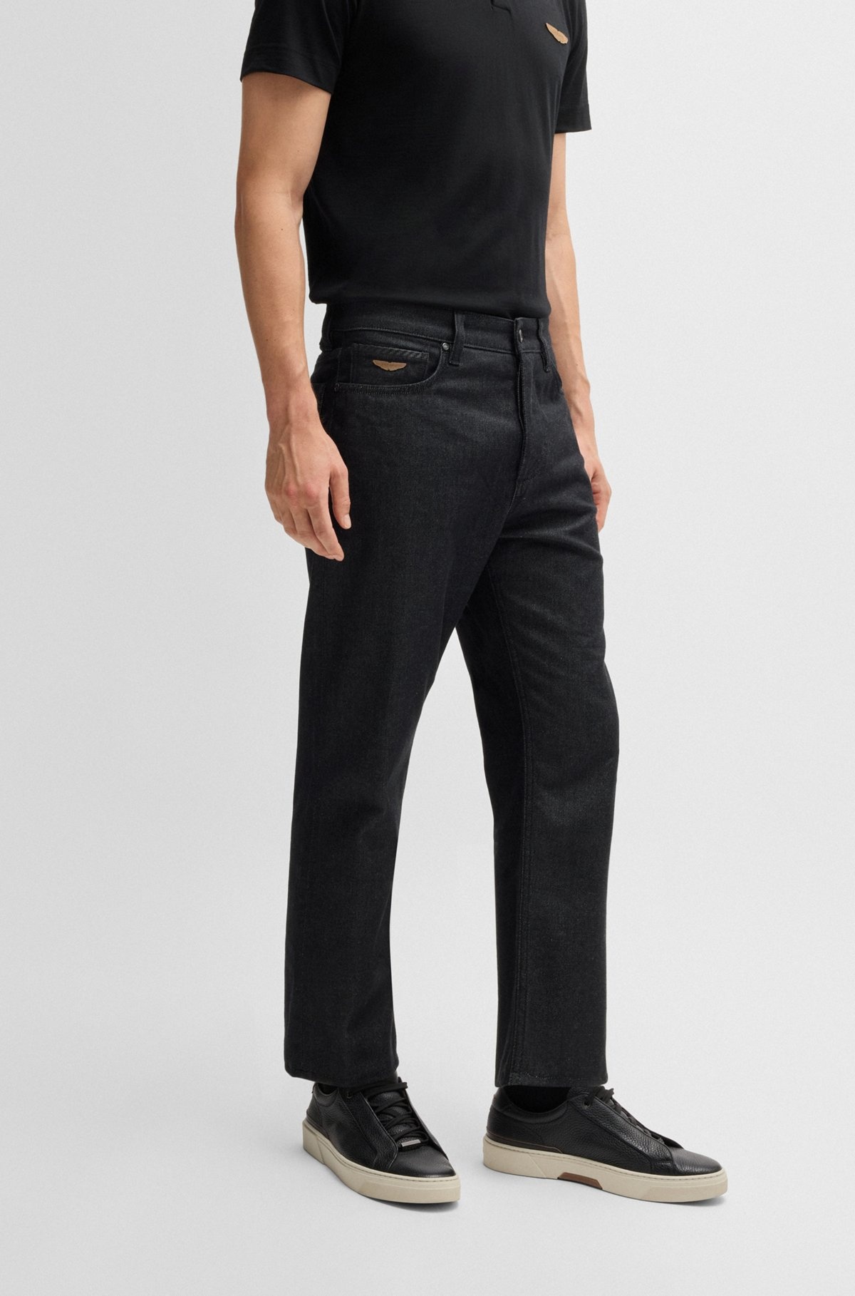 BOSS X ASTON MARTIN REGULAR-FIT JEANS IN THERMOREGULATING DENIM - 2