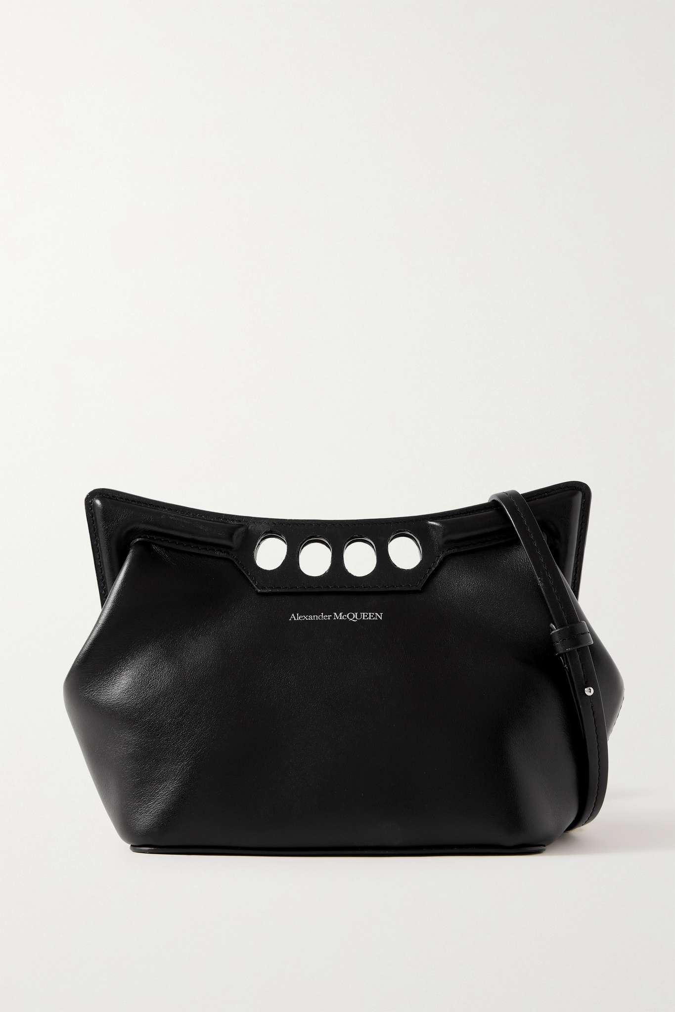 Mini Peak cut-out leather shoulder bag - 1