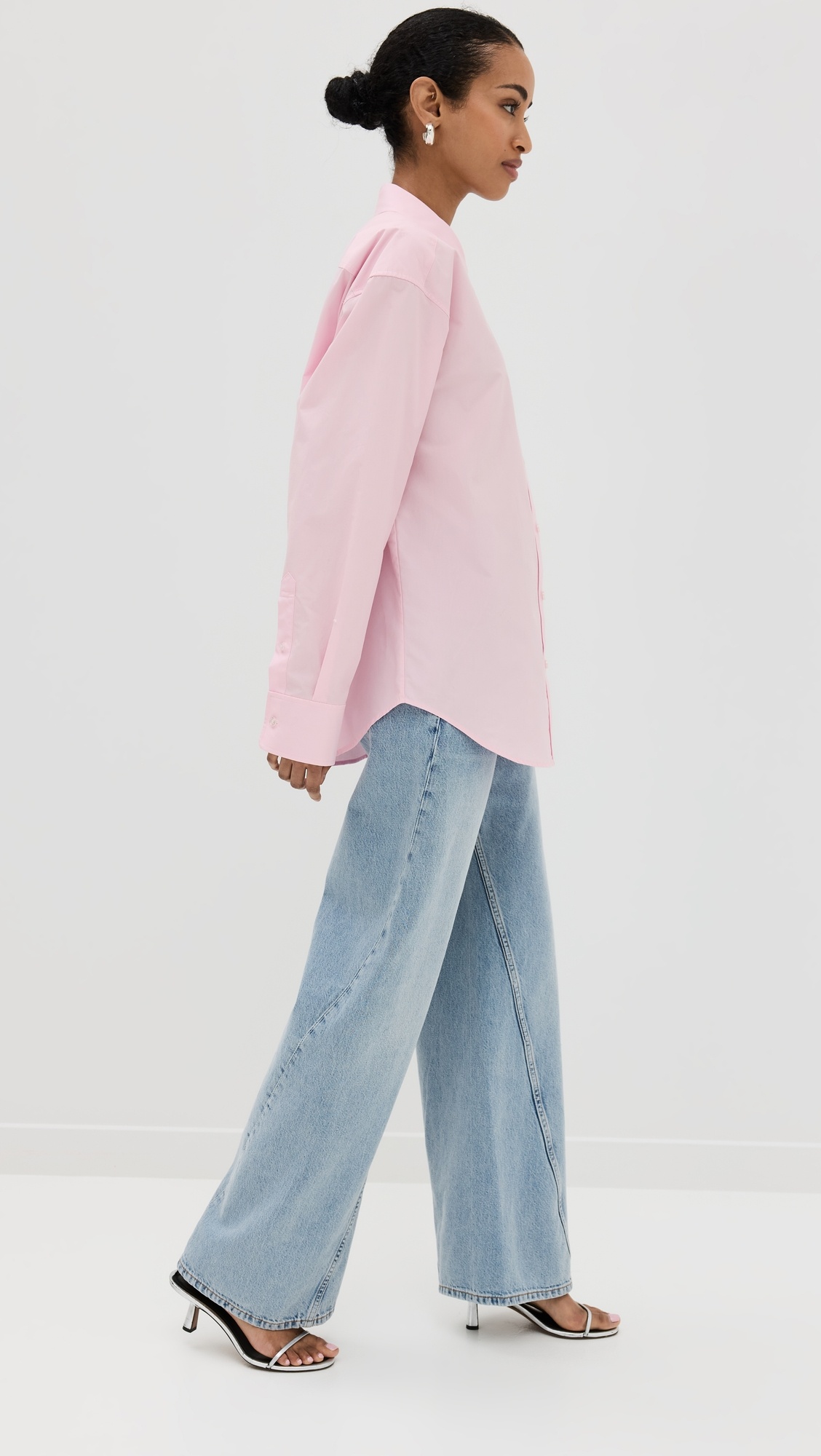 Tシャツ・カットソー Alexander Wang SS25 Boyfriend shirt (4WC2251013 100) Boyfriend Shirt in Cotton in WHITE | alexanderwang®