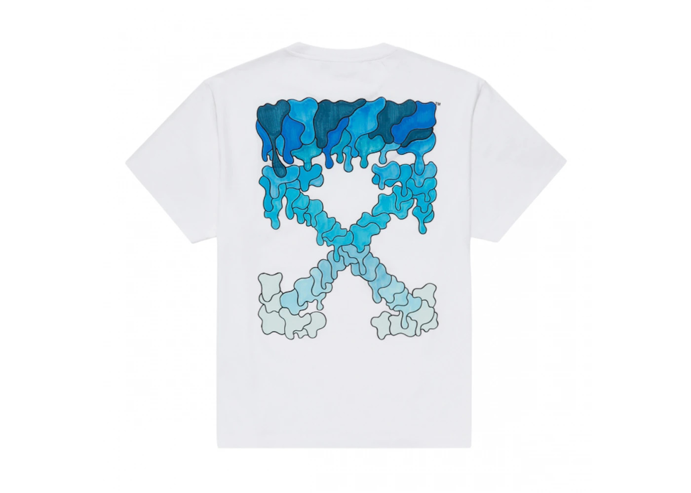 OFF-WHITE Blue Marker S/S Over Tee White/Blue - 2
