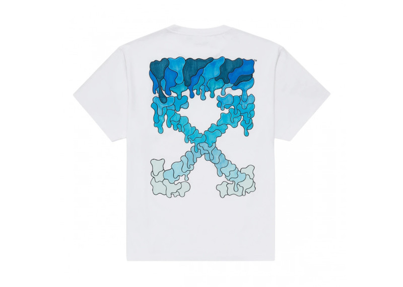 Off-White OFF-WHITE Blue Marker S/S Over Tee White/Blue outlook
