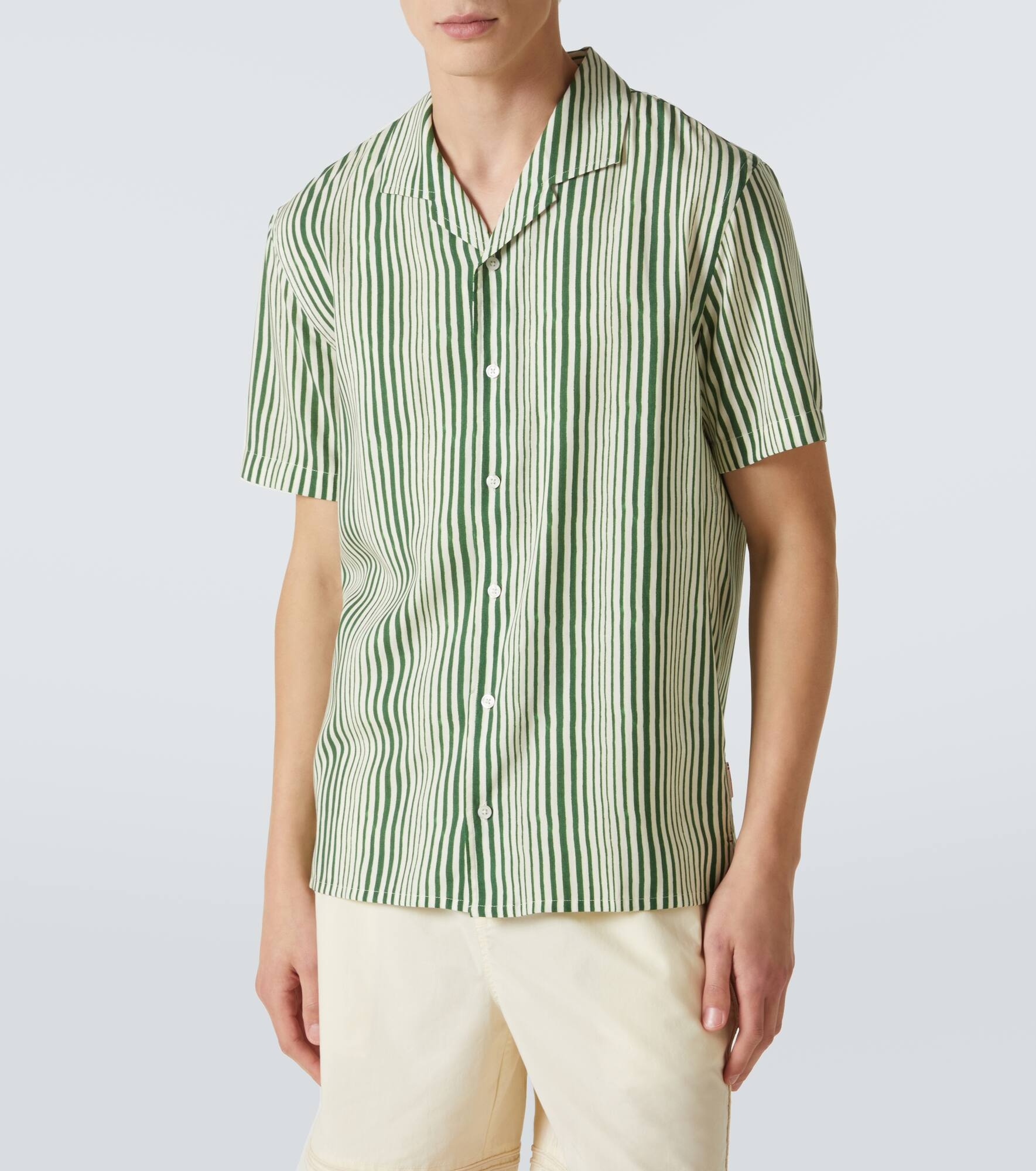 Hibbert striped bowling shirt - 3