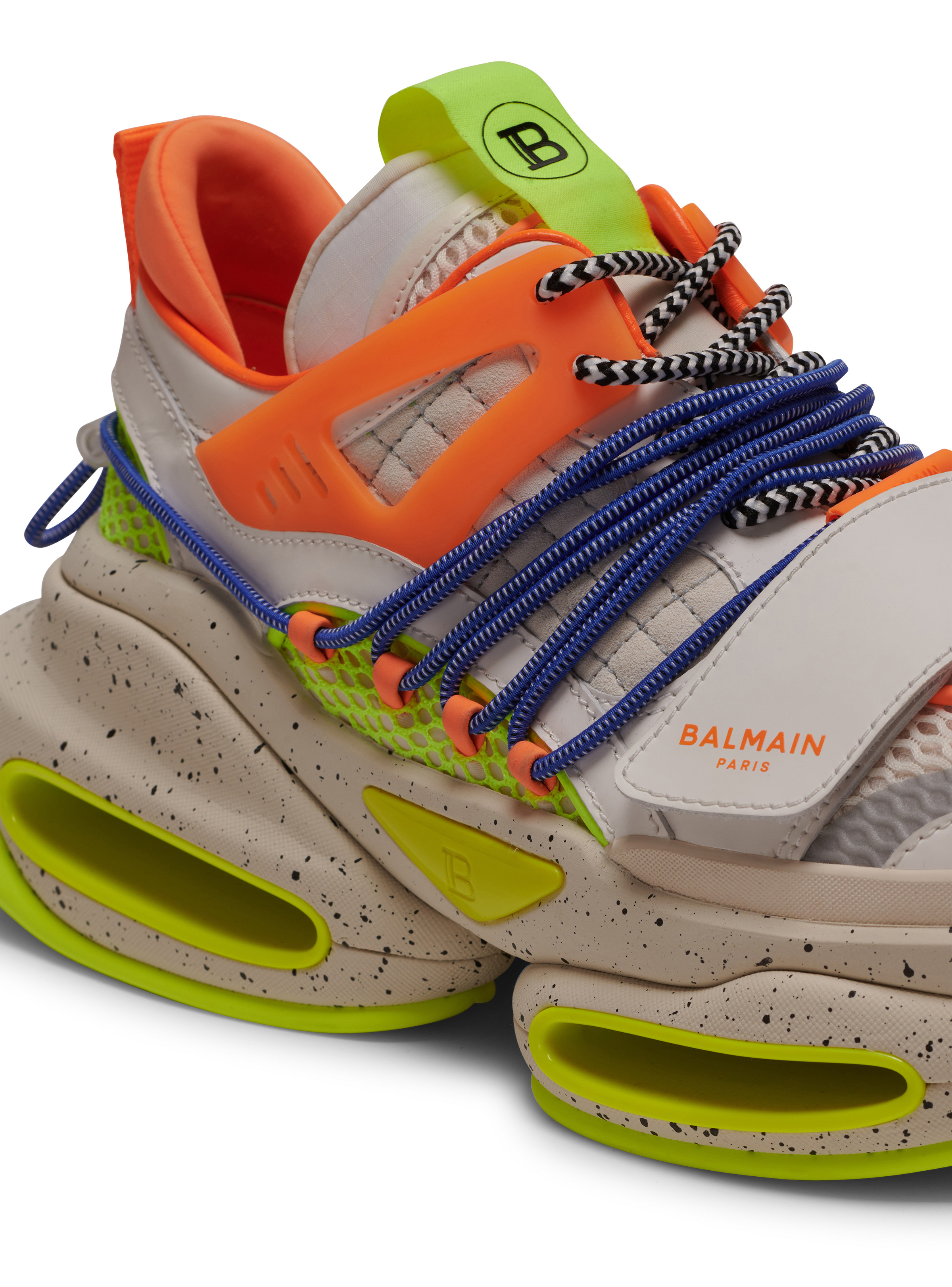 B-Bold low-top trainers in neoprene and suede - 6