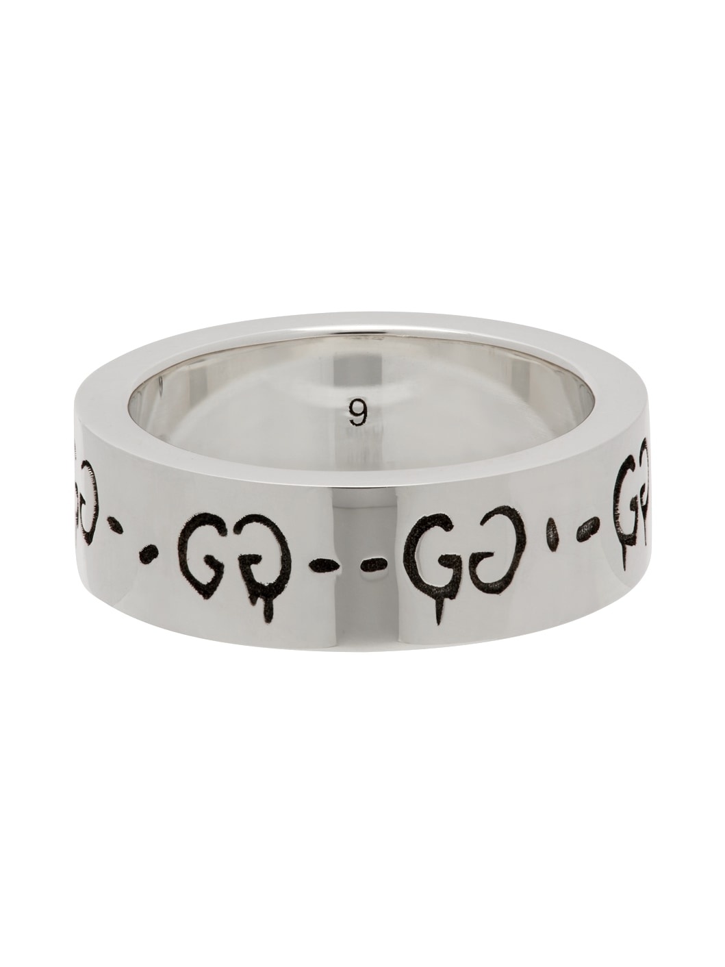 Silver 'GucciGhost' Ring - 4