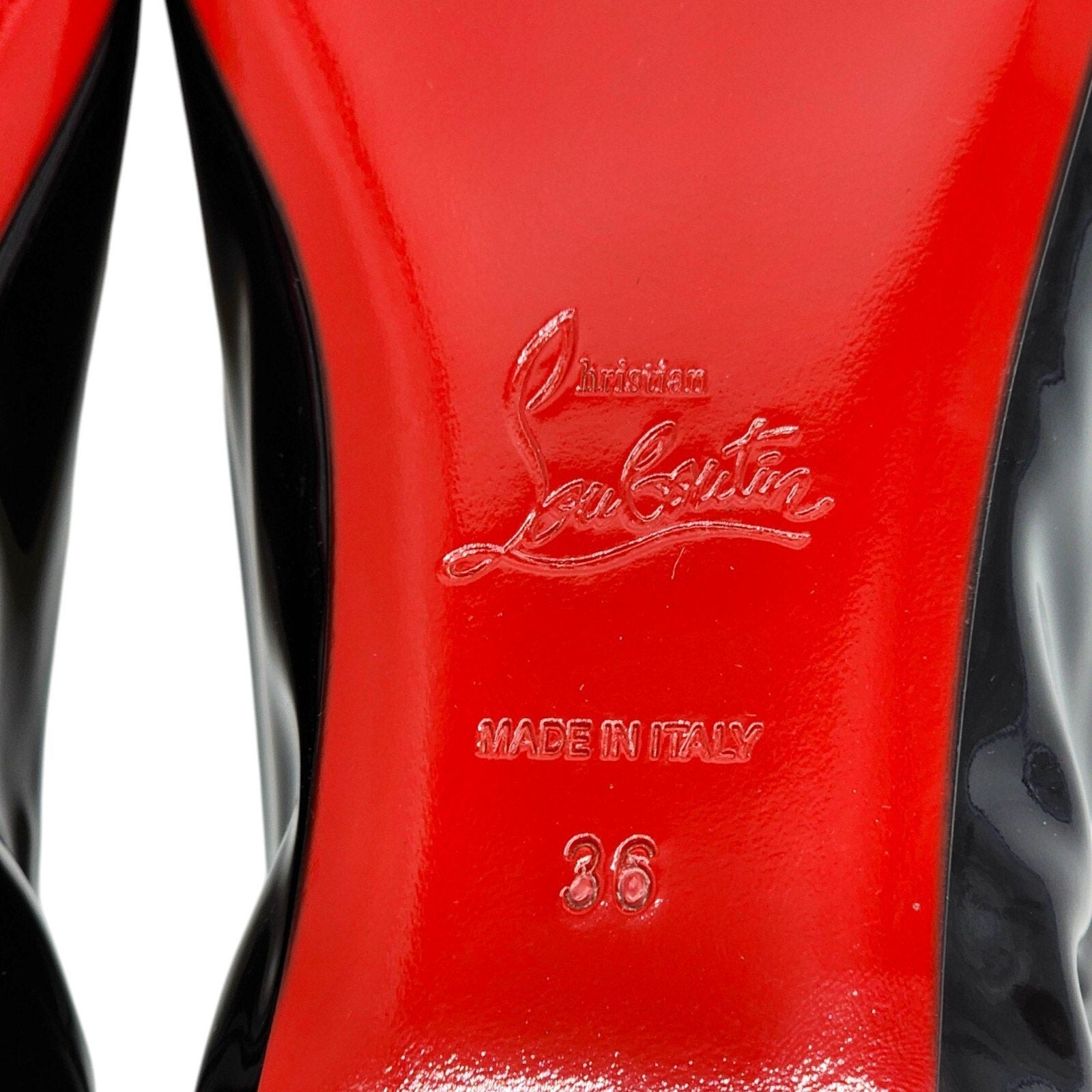 Christian Louboutin Gloriana Flat Patent Leather Ballet Flats Black - 9