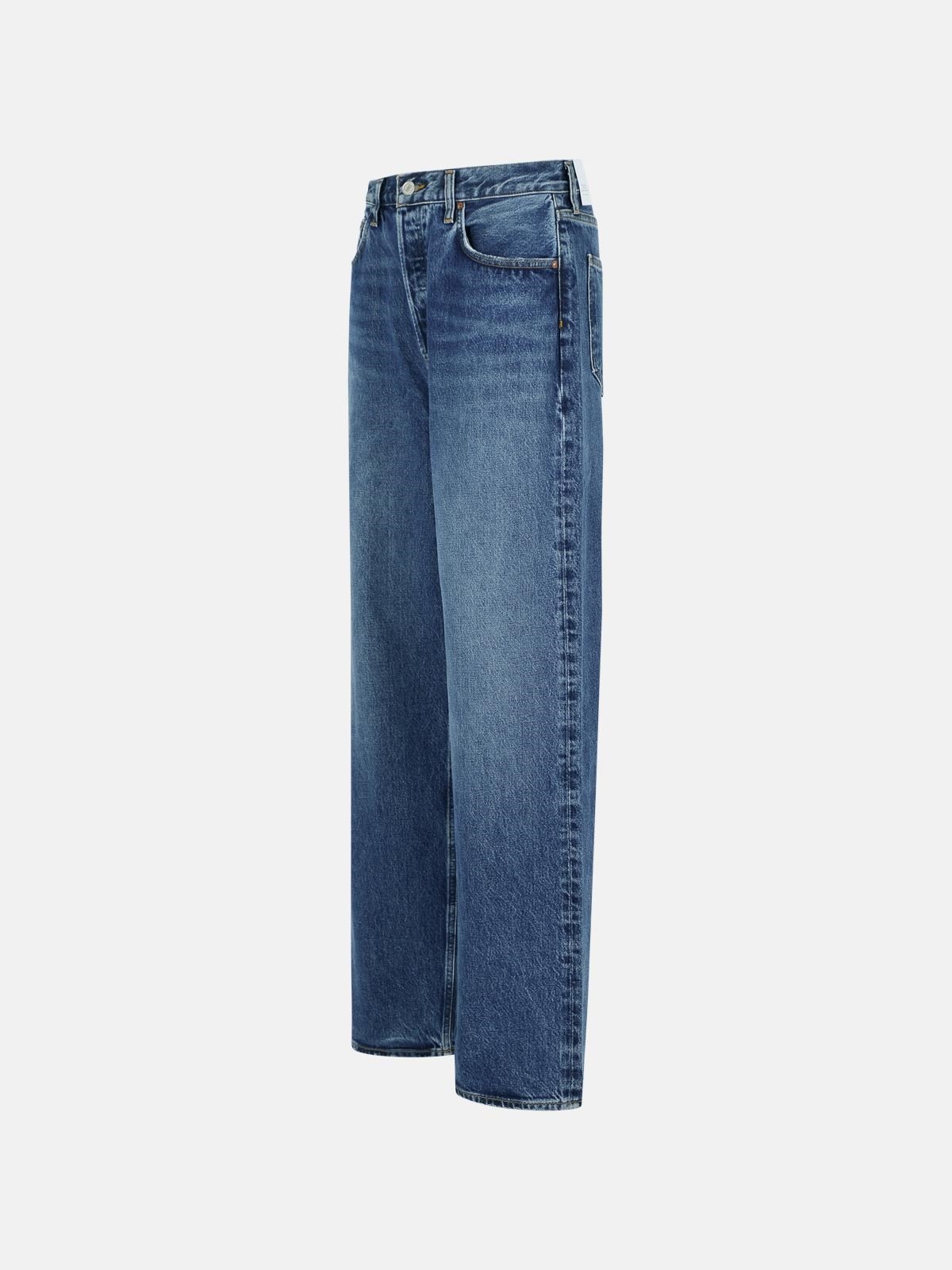'LOW SLUNG BAGGY IN MISTO COTONE RIGENERATO 'ESSENCE' JEANS - 2