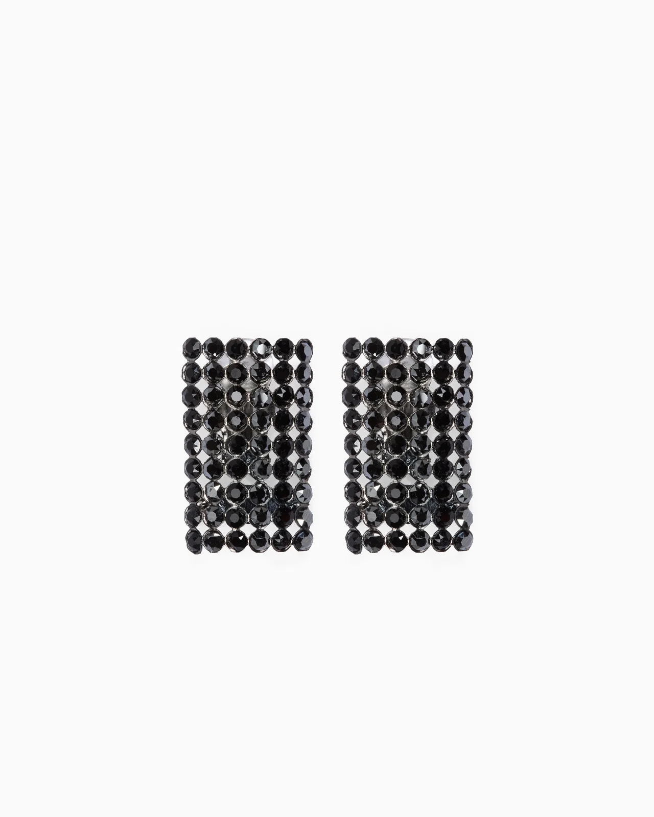 CLIP EARRINGS WITH RHINESTONES - 1