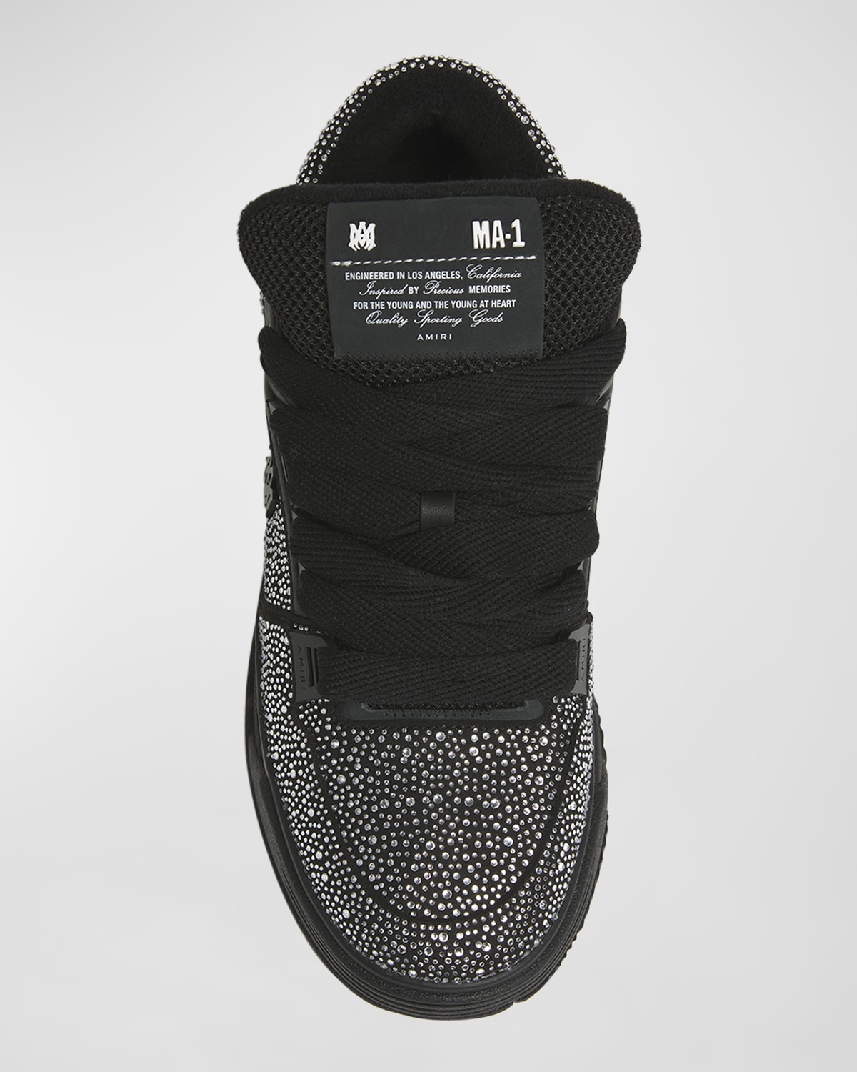 Men's MA-1 Crystalized Mesh Bicolor High-Top Sneakers - 4