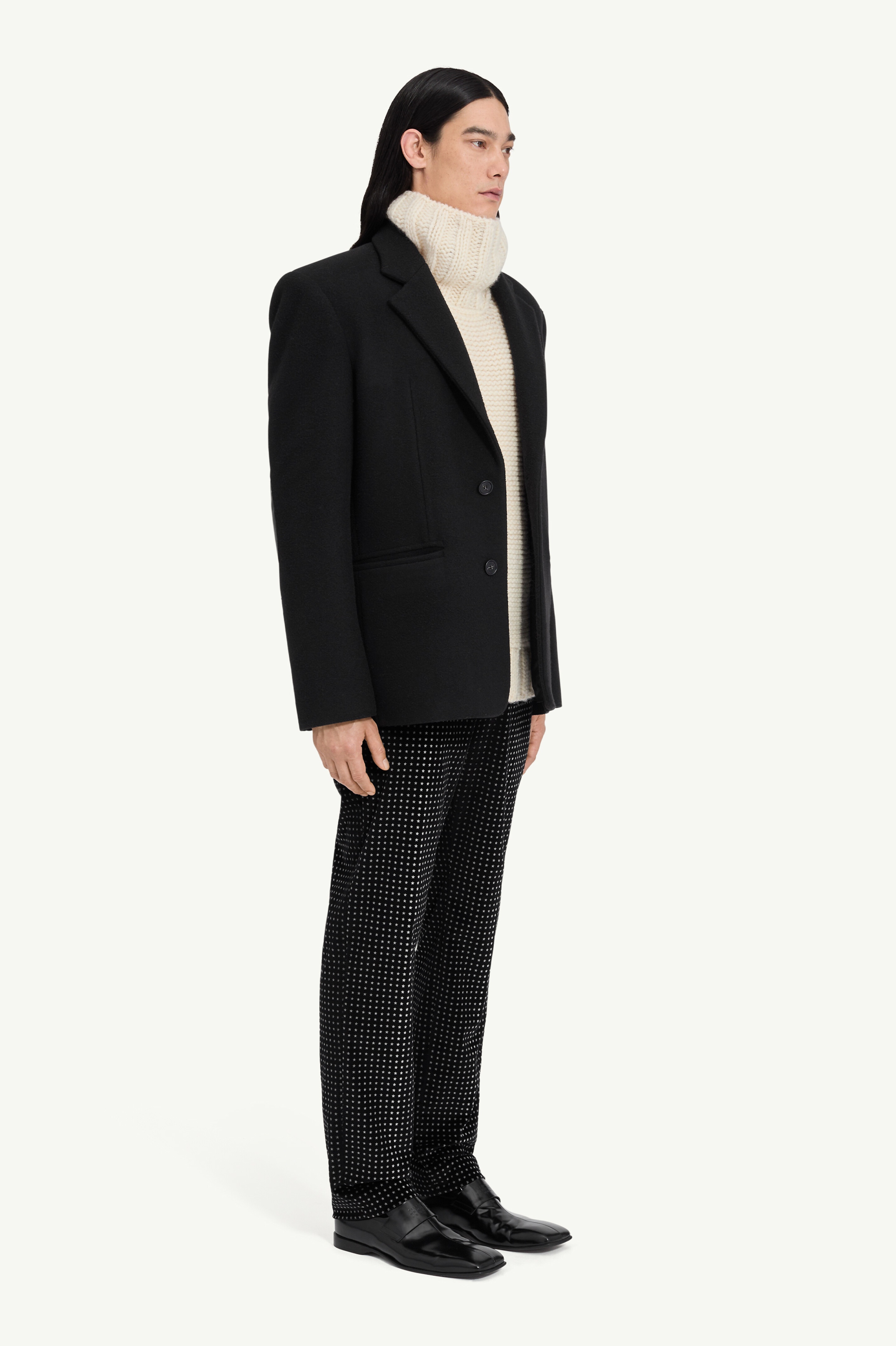 Wool blend blazer - 3