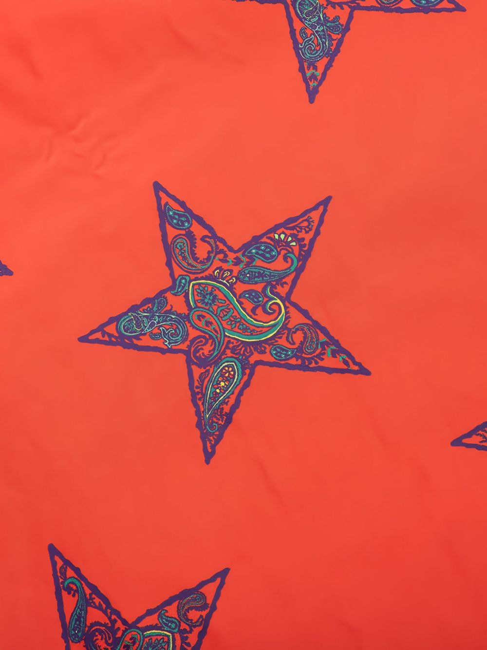 paisley star-print jacket - 4