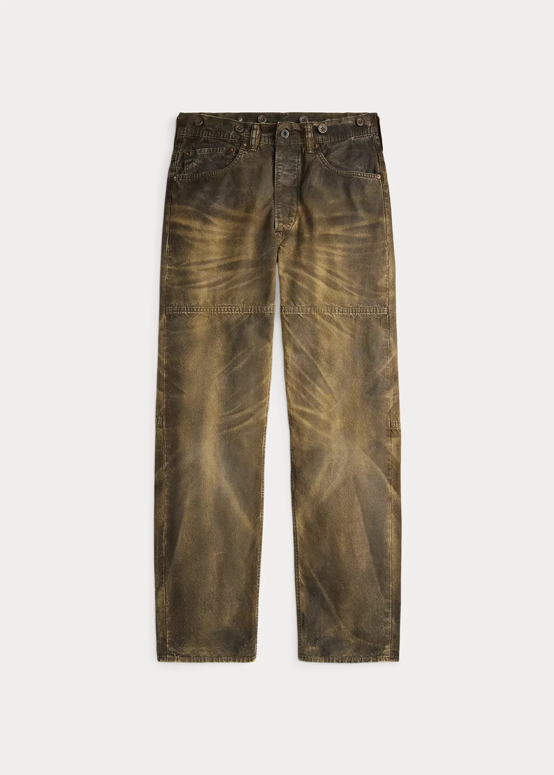 Straight Fit Distressed Canvas Workpant 1