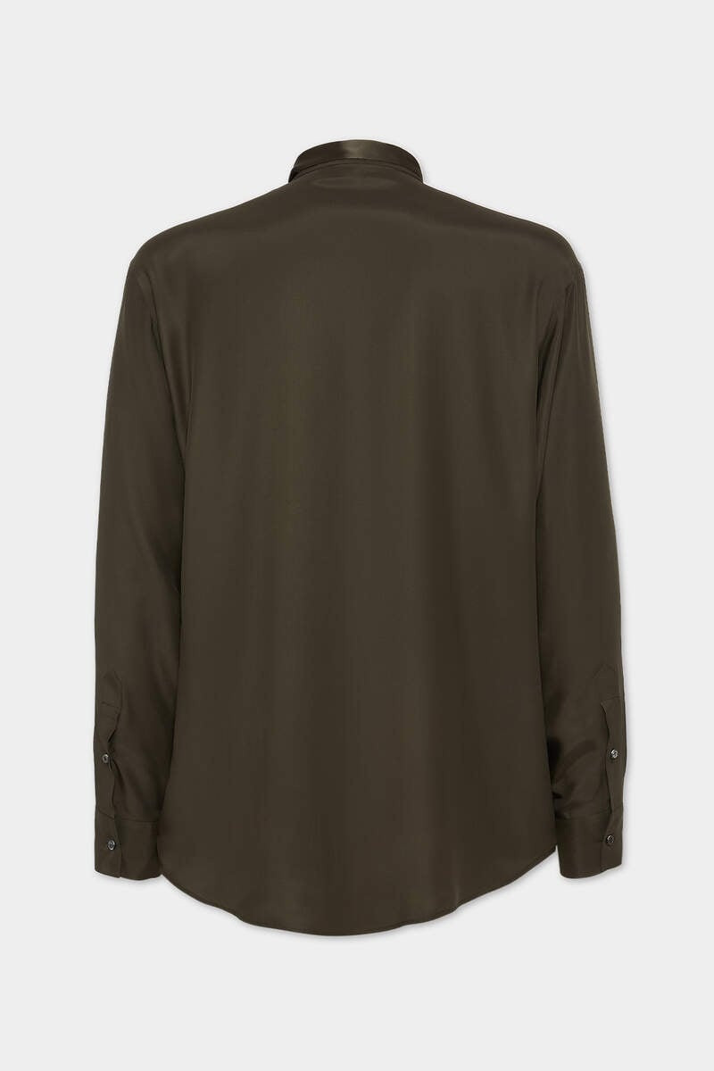 DSQUARED2 SATIN TIE DROPPED SHOULDER SHIRT outlook