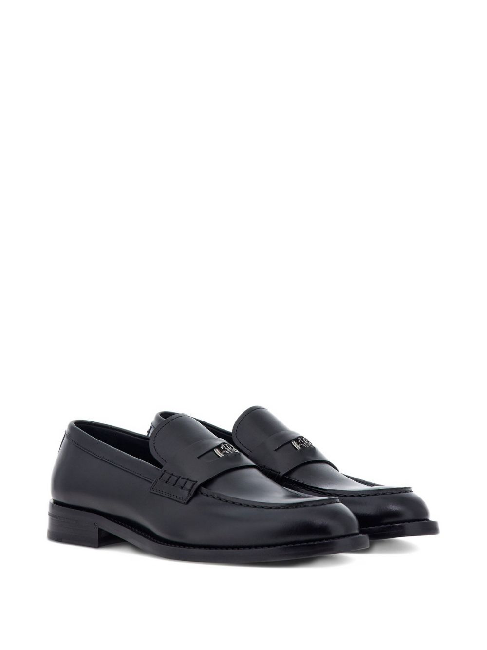logo-plaque loafers - 2