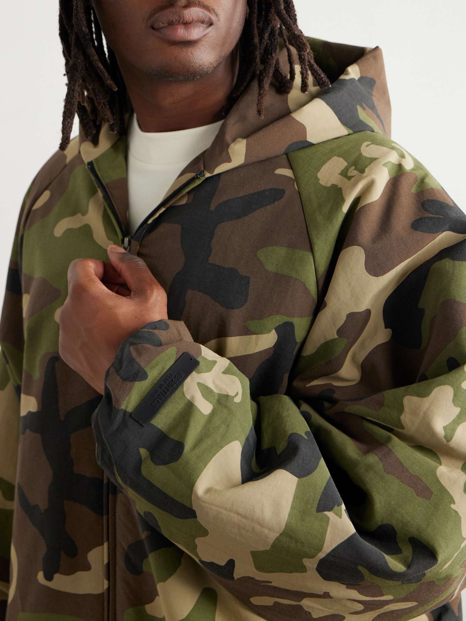 Camouflage-Print Shell Hooded Jacket - 7