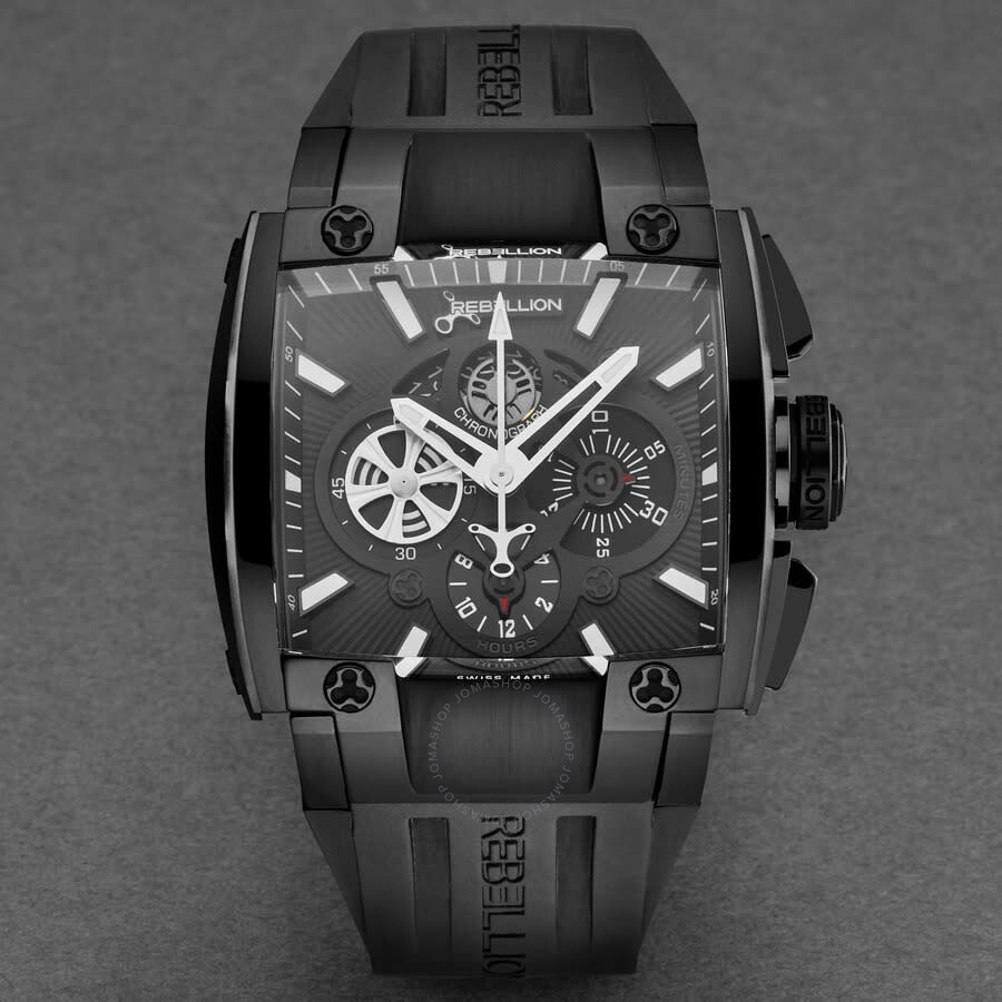 Rebellion - Rebellion Re1 Chronograph Automatic Black Dial Men's Watch RB.RE1.CH.SB.AB - 4