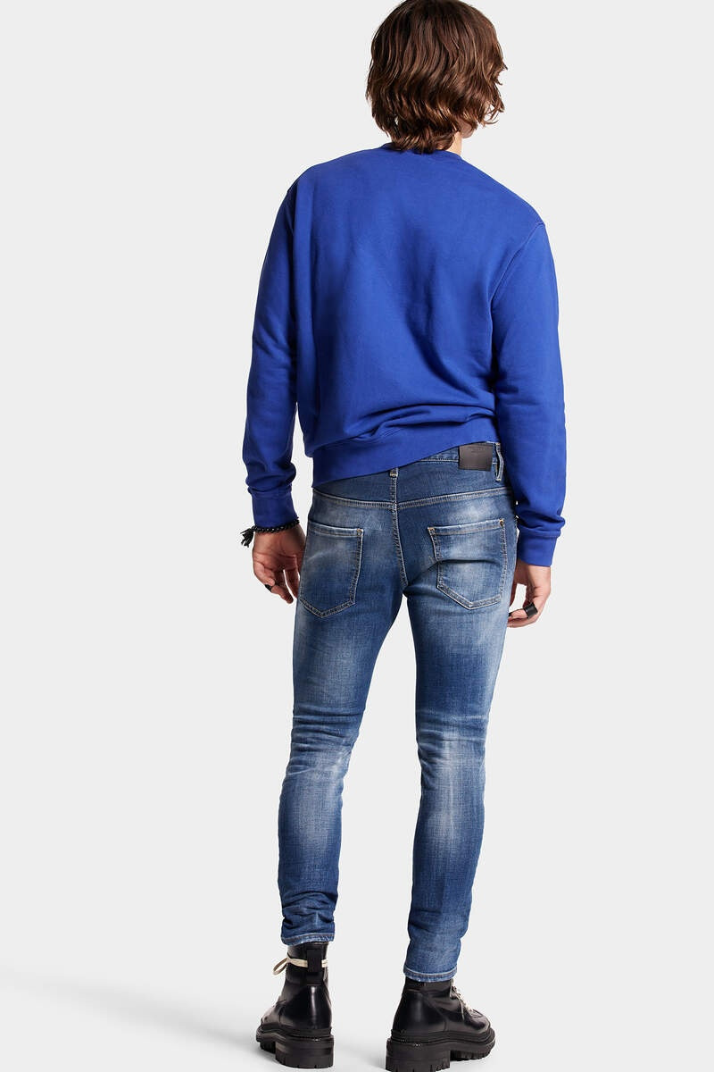 DSQUARED2 MEDIUM STAPLED CLEAN WASH SKATER JEANS outlook