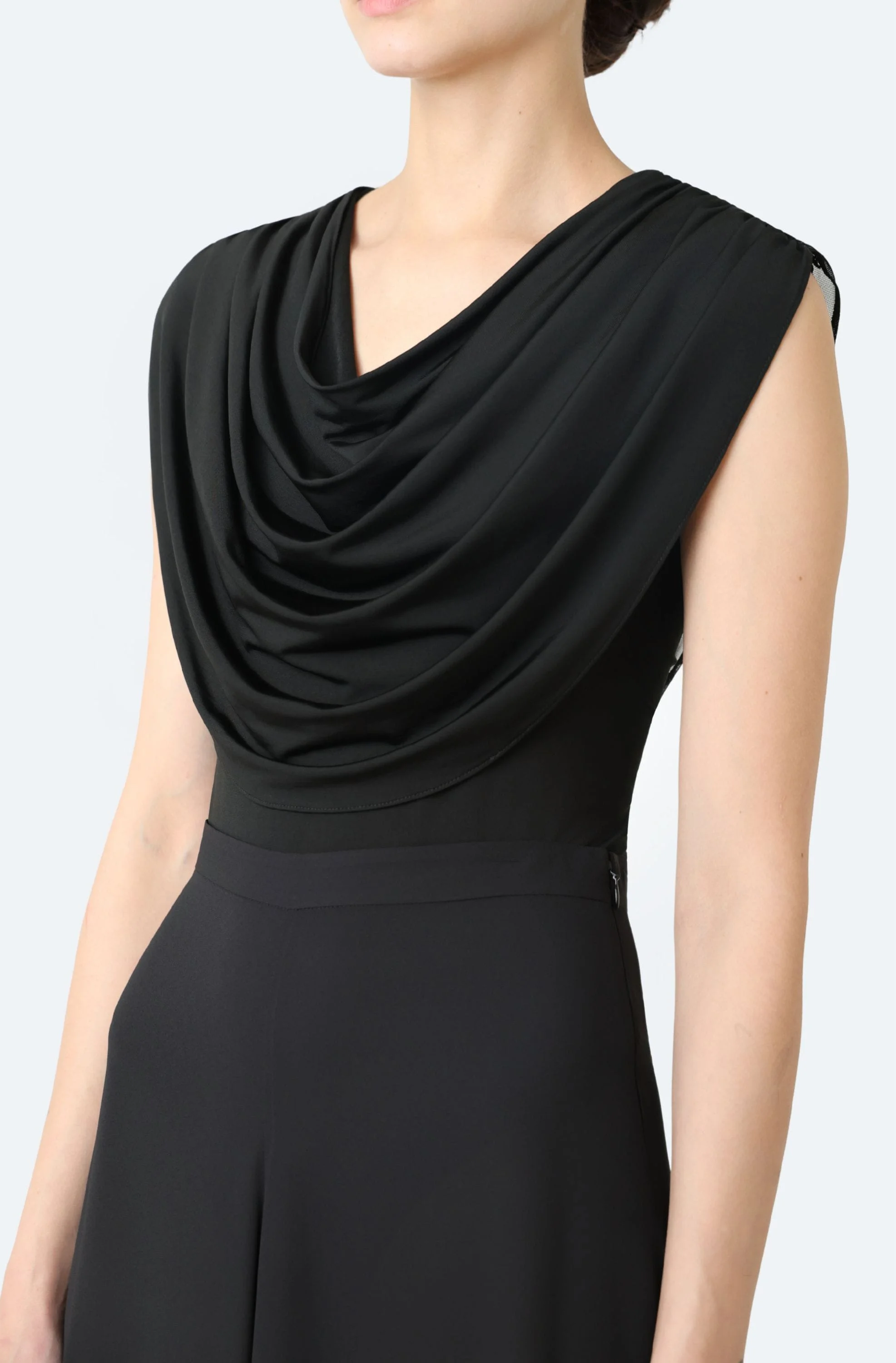 Jersey Cowl Neck Bodysuit - 1