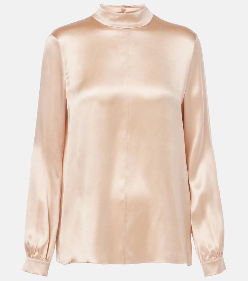 Silk charmeuse blouse 1
