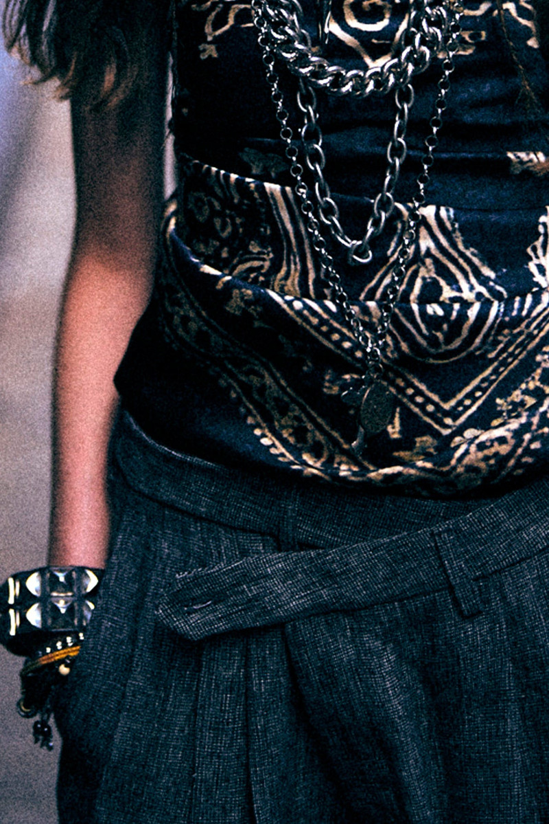 R13 TRIPLE PLEAT CROSSOVER TROUSER outlook